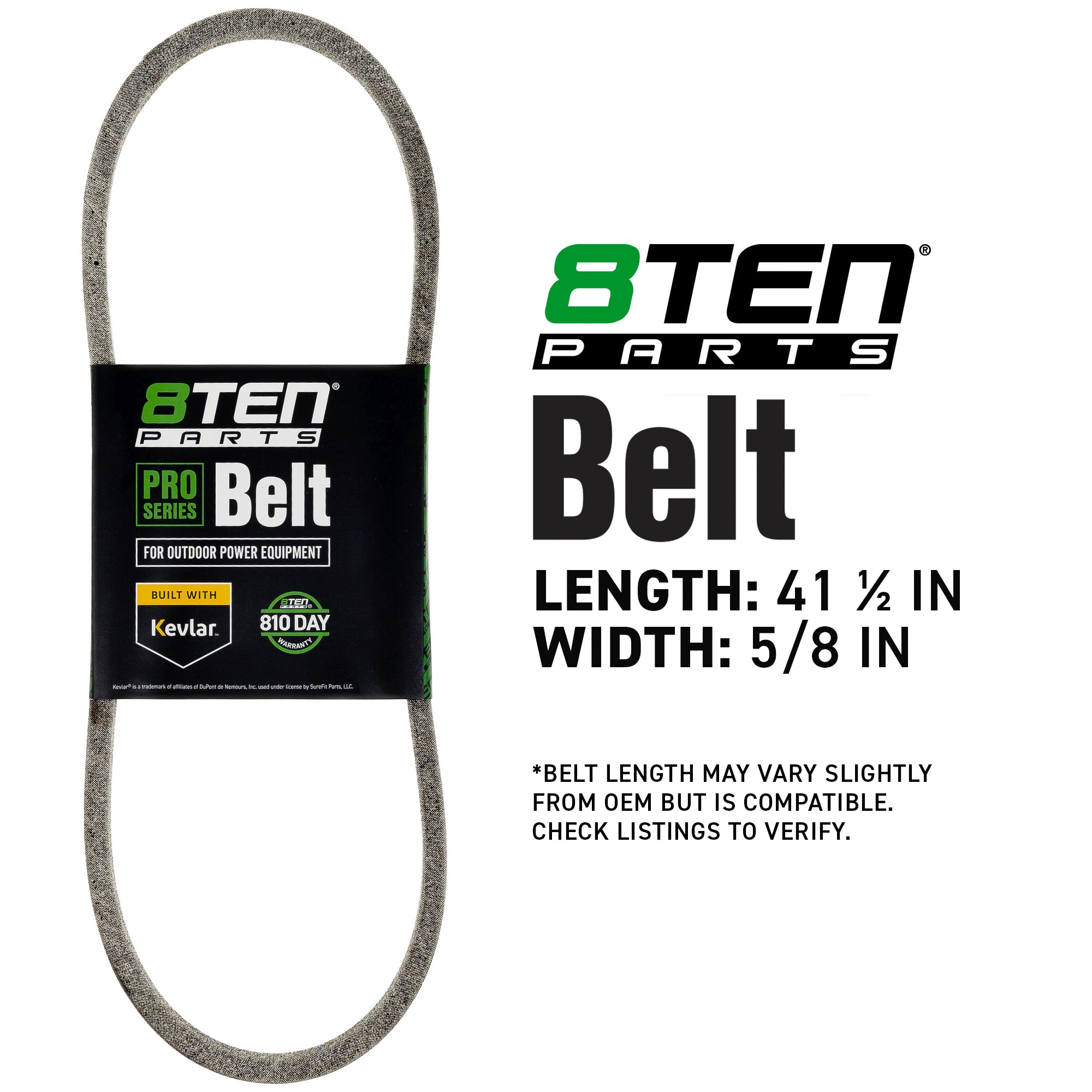 8TEN 810-CBL2128T Belt with Kevlar® for T604H T604G Super Range