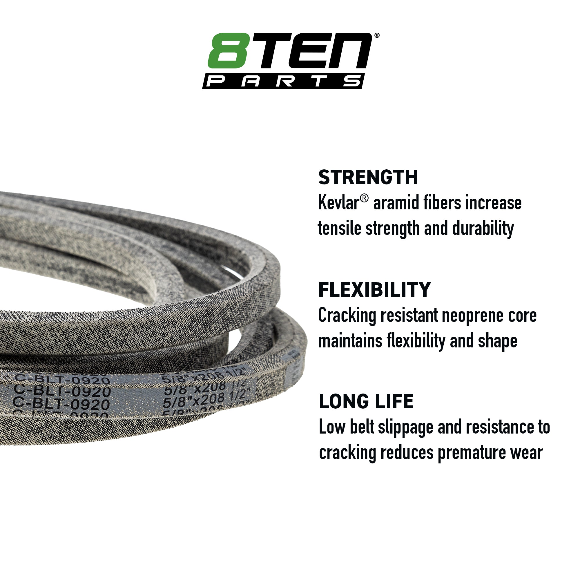 Belt with Kevlar® For Toro Exmark 126-7628-SL | 8TEN
