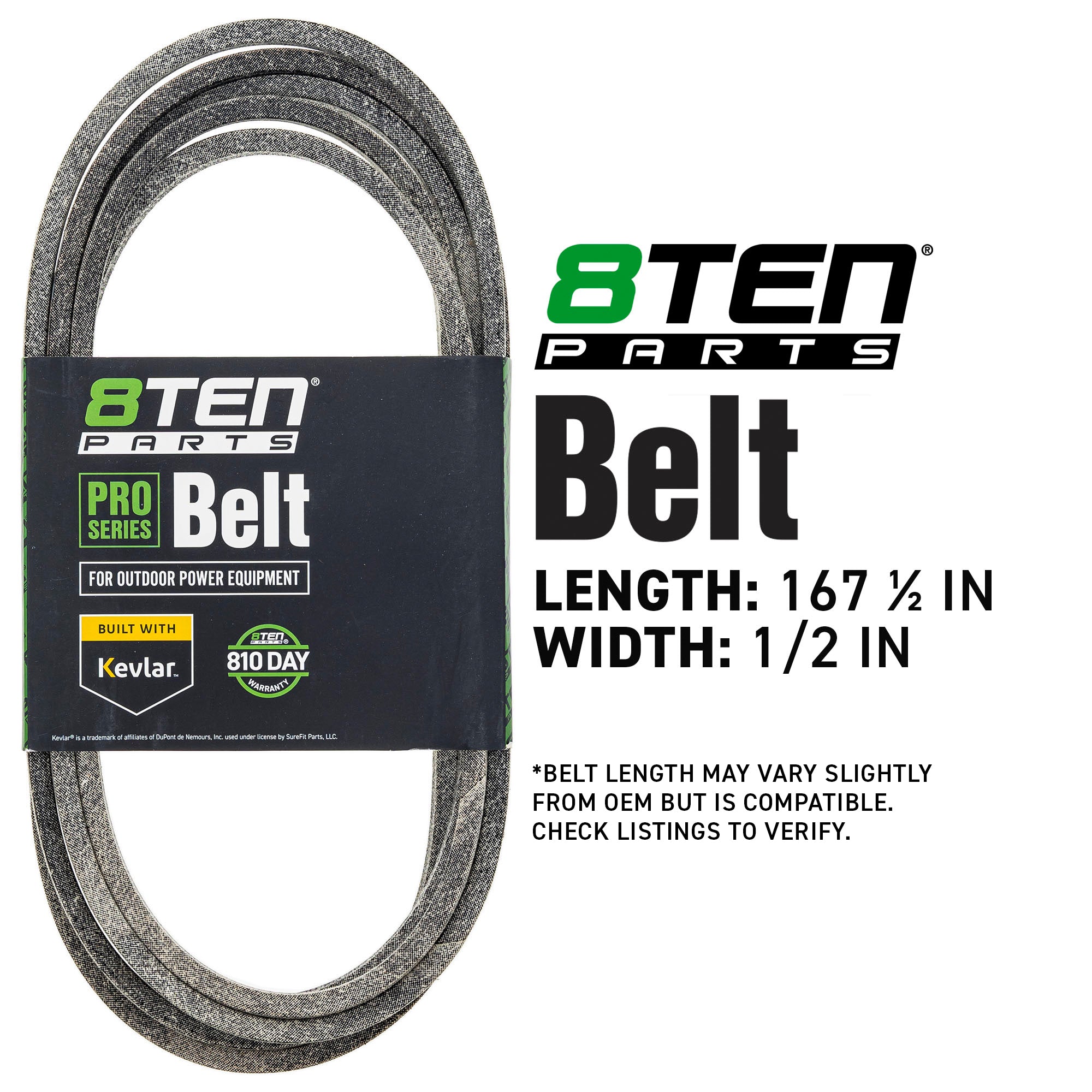 8TEN 810-CBL2143T Belt with Kevlar® for ZT Ikon