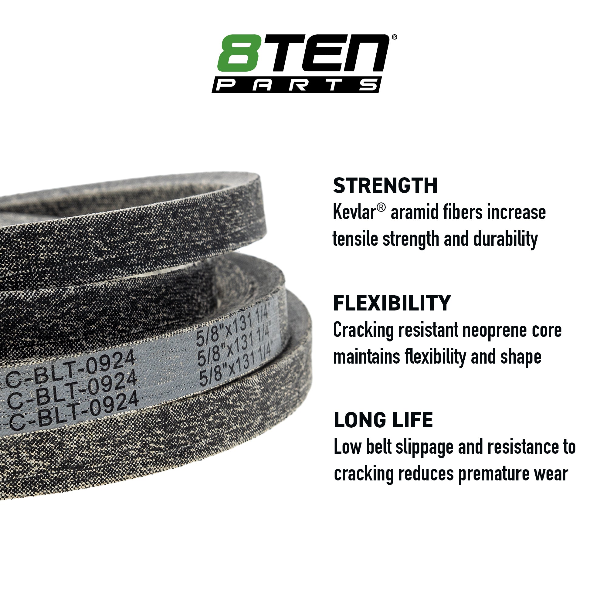 Belt with Kevlar® For Gravely 07200904 | 8TEN