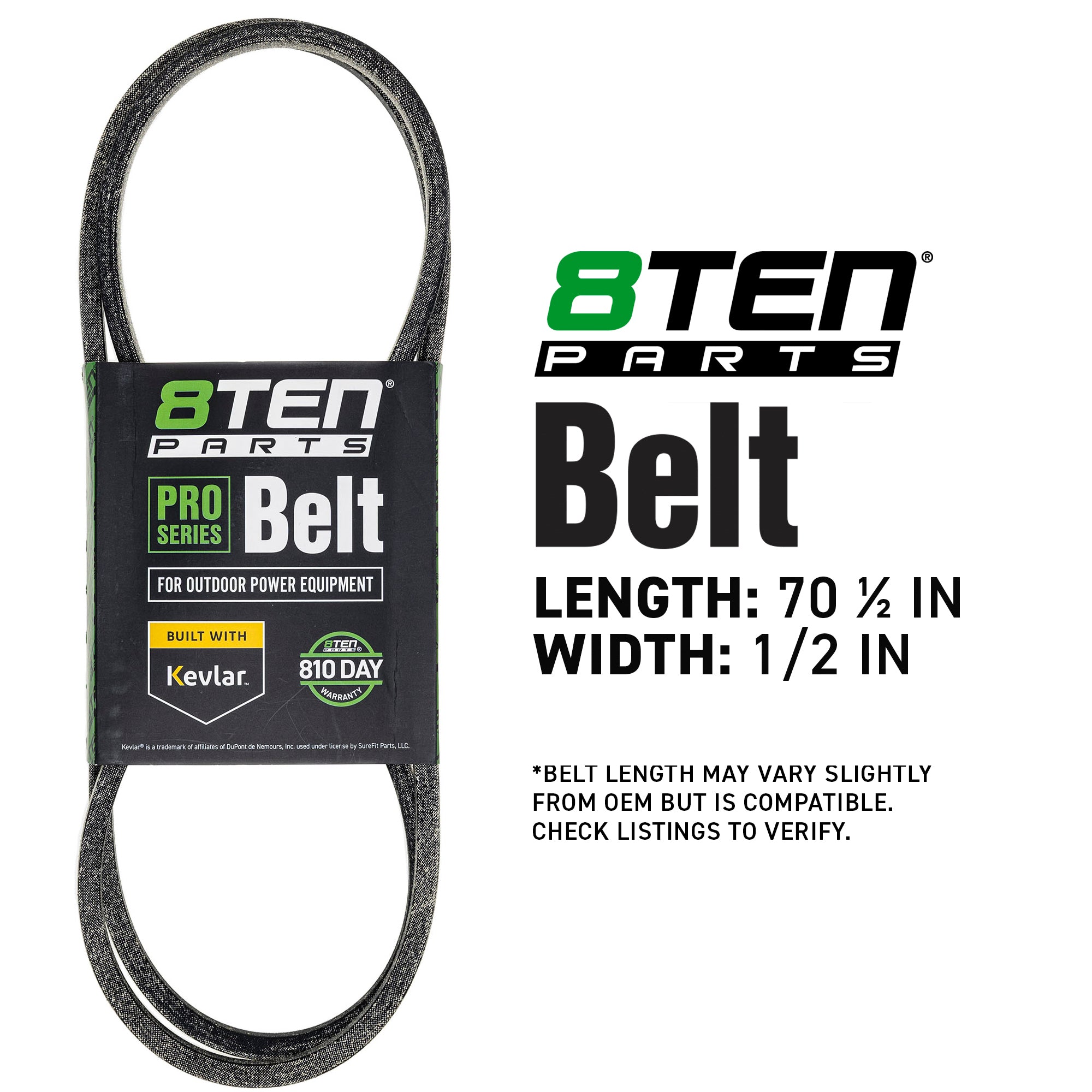 8TEN 810-CBL2178T Belt with Kevlar® for ZTHE6125 ZTH7227KOB