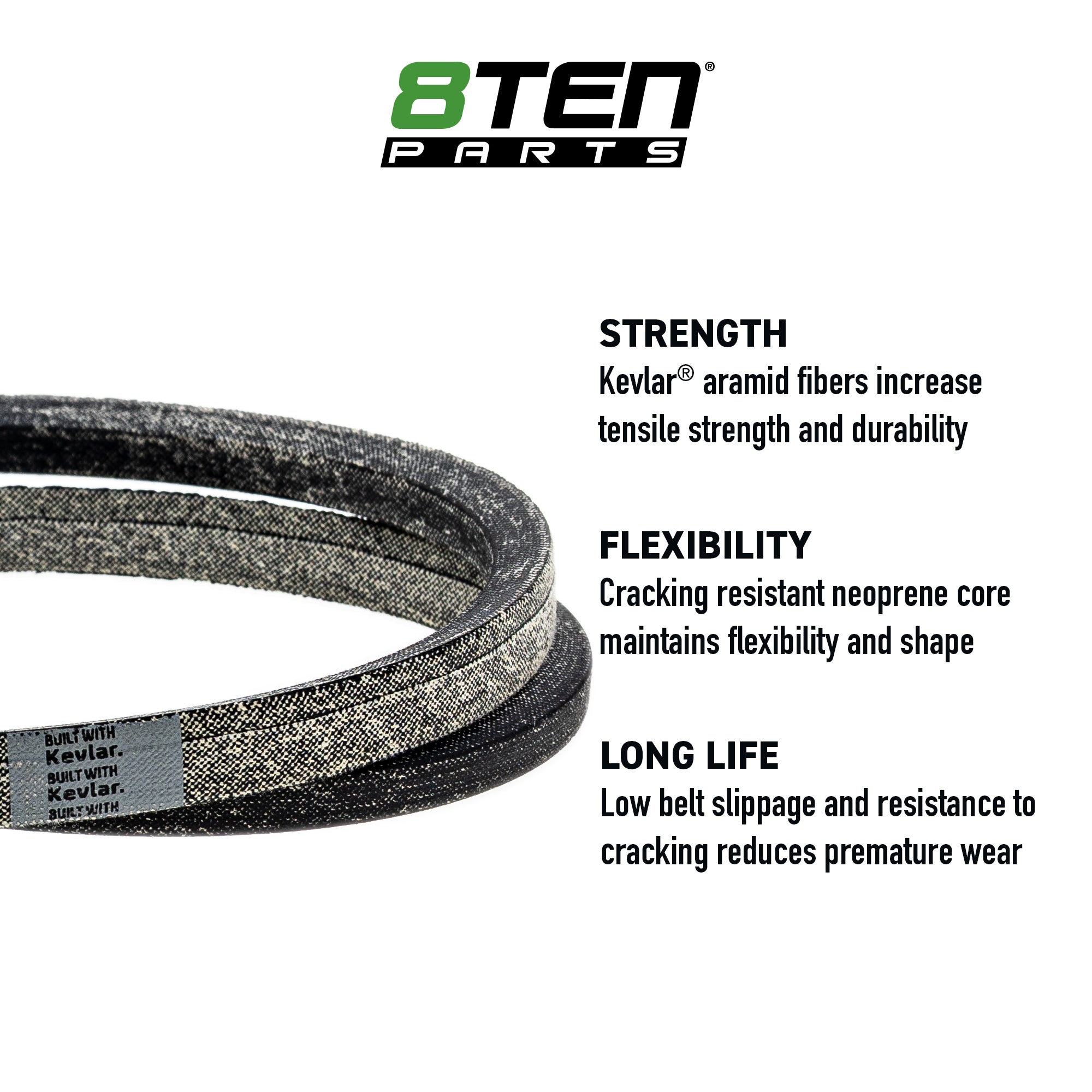 Belt with Kevlar® For Husqvarna Ferris 539104334 | 8TEN