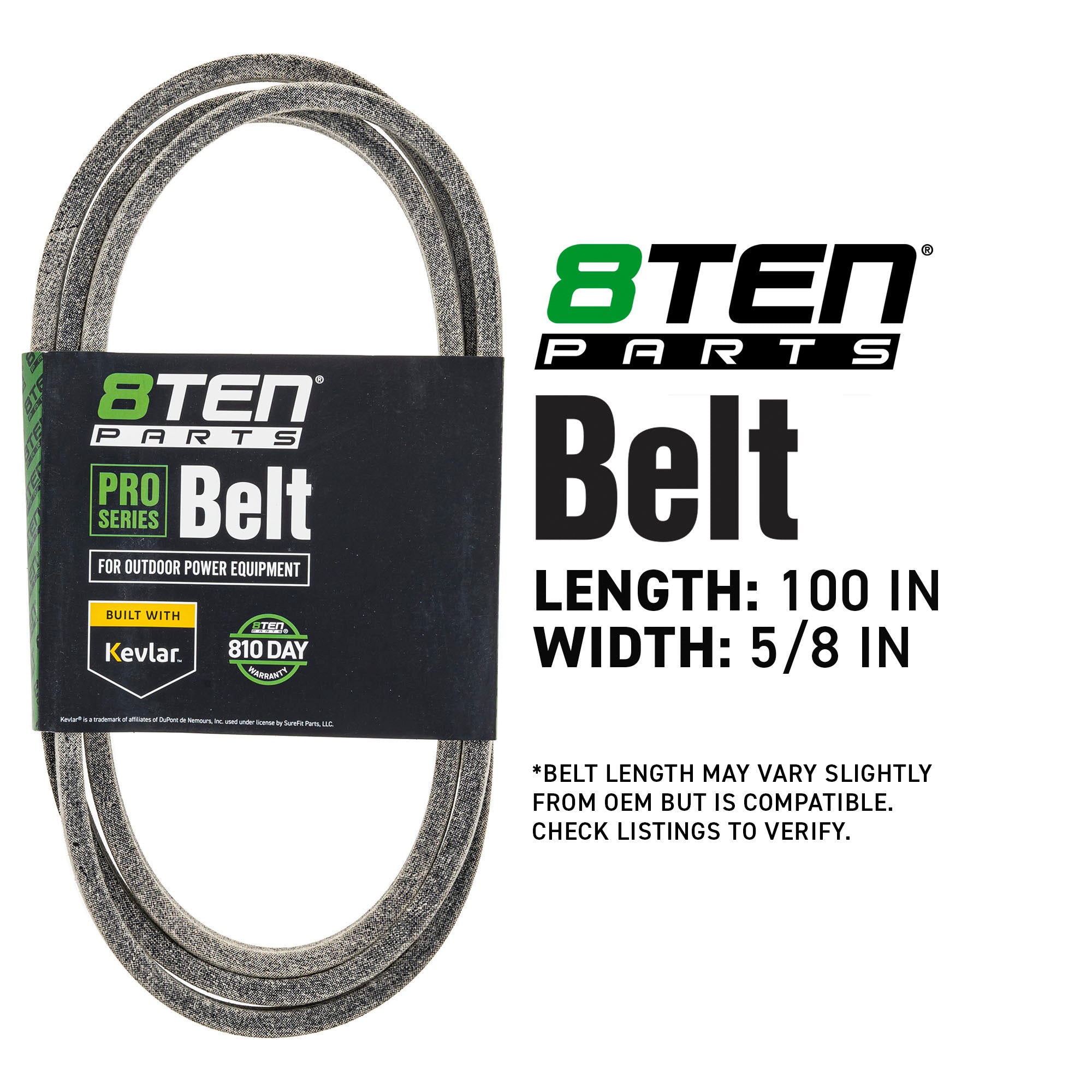 8TEN 810-CBL2188T Belt with Kevlar® for Outdoor LT-46 LT-42 King