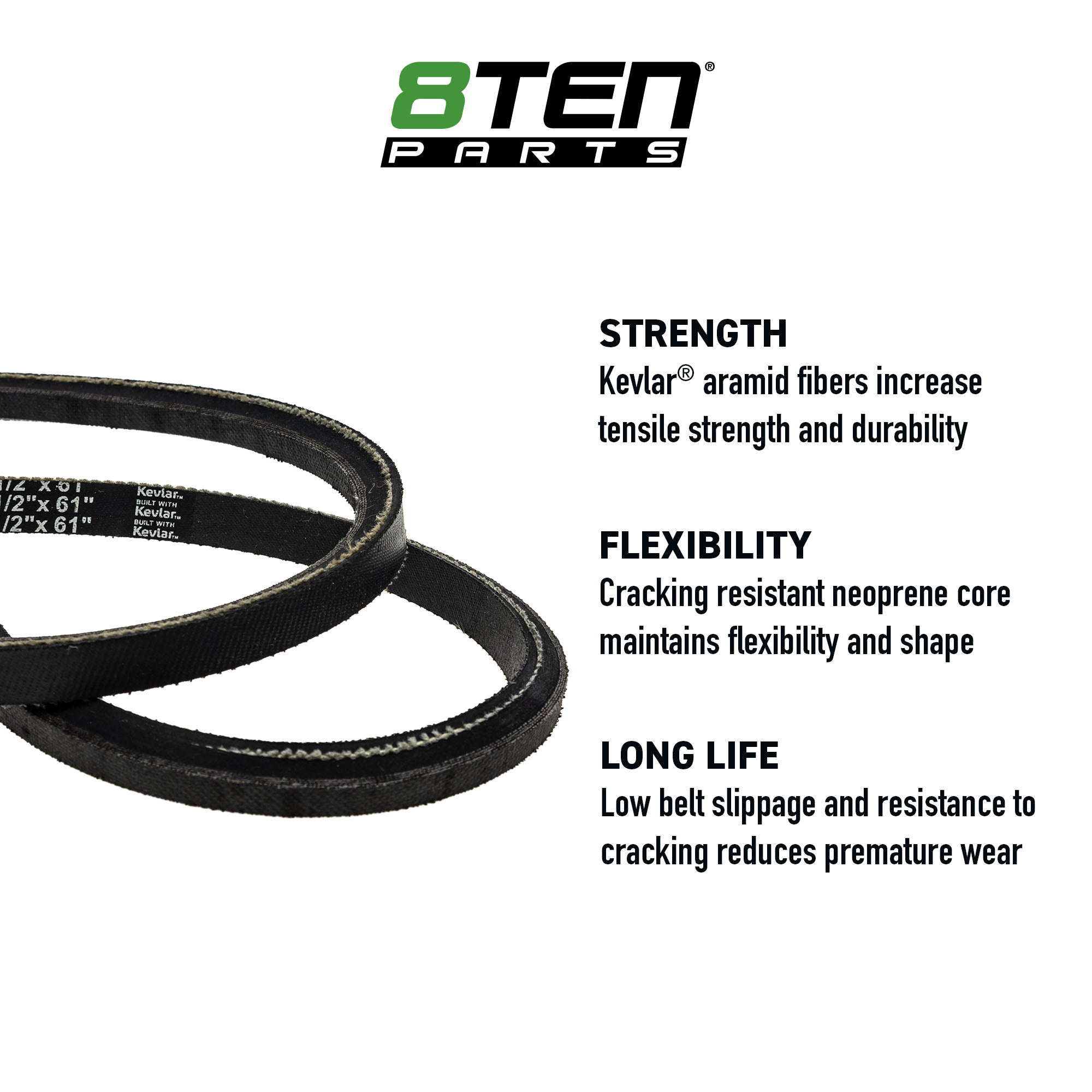 Belt with Kevlar® For Scag Ariens 481461 | 8TEN