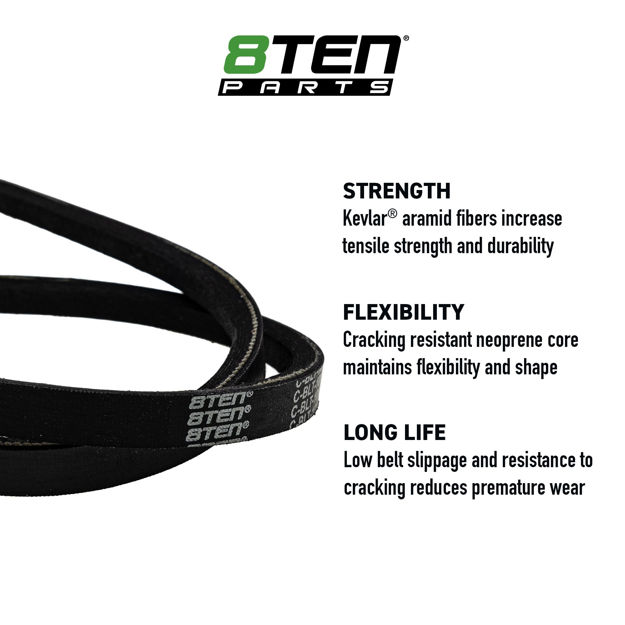 Belt with Kevlar® For Exmark 1-323345 | 8TEN