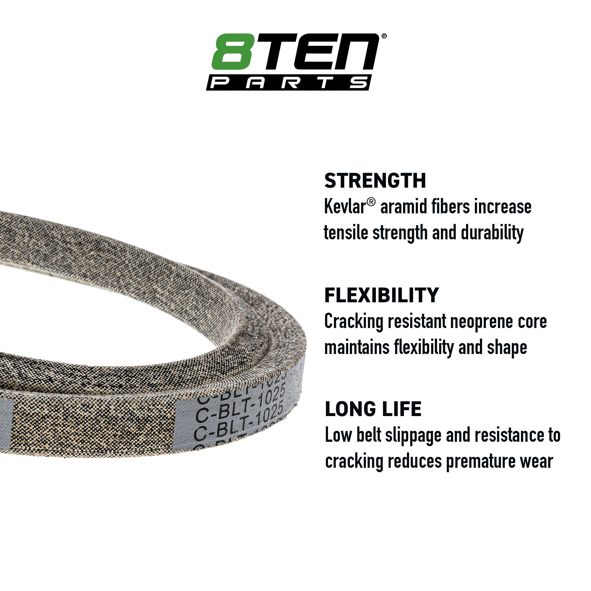 Belt with Kevlar® For John Deere M154897 | 8TEN