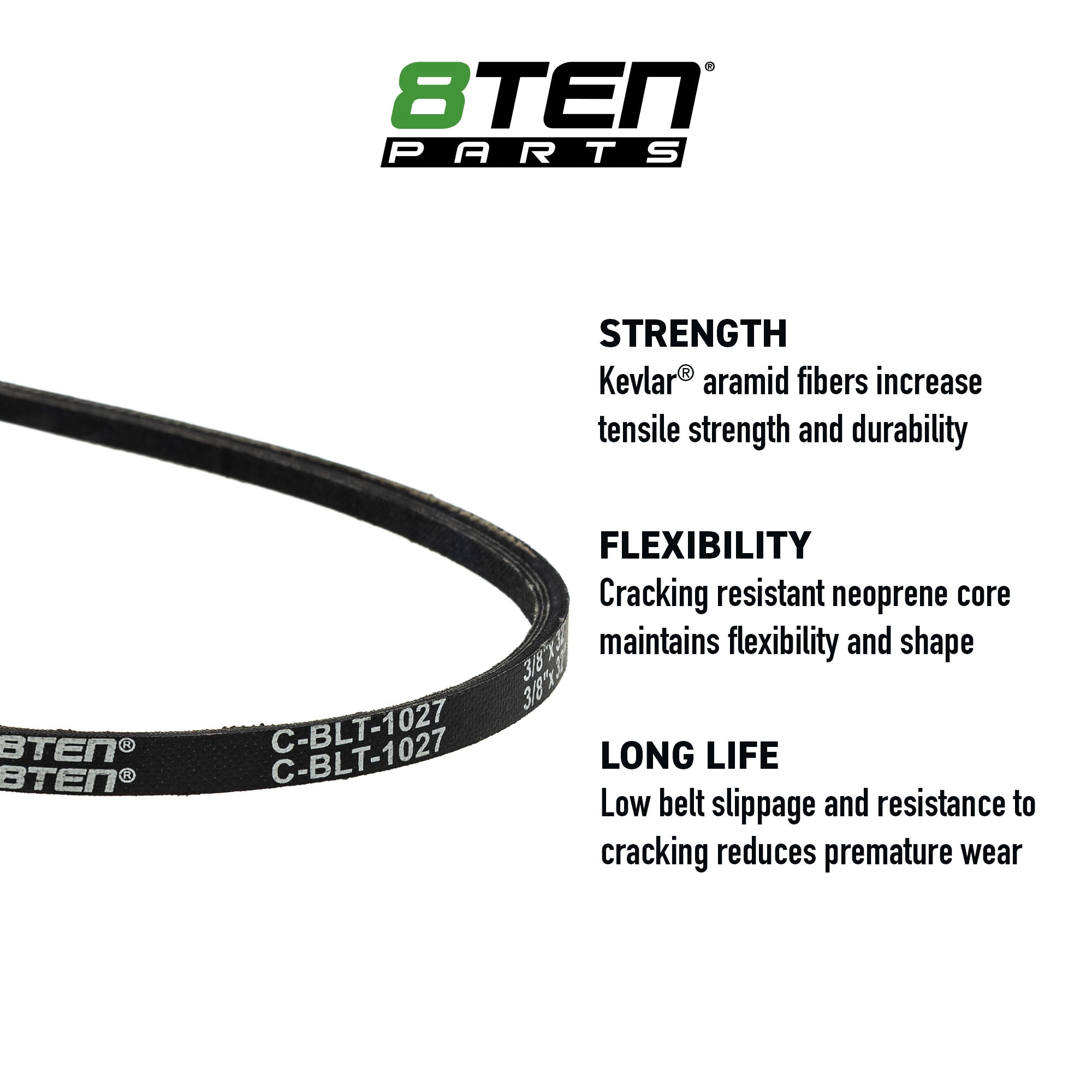 Belt with Kevlar® For Husqvarna Poulan Pro 532196853 | 8TEN