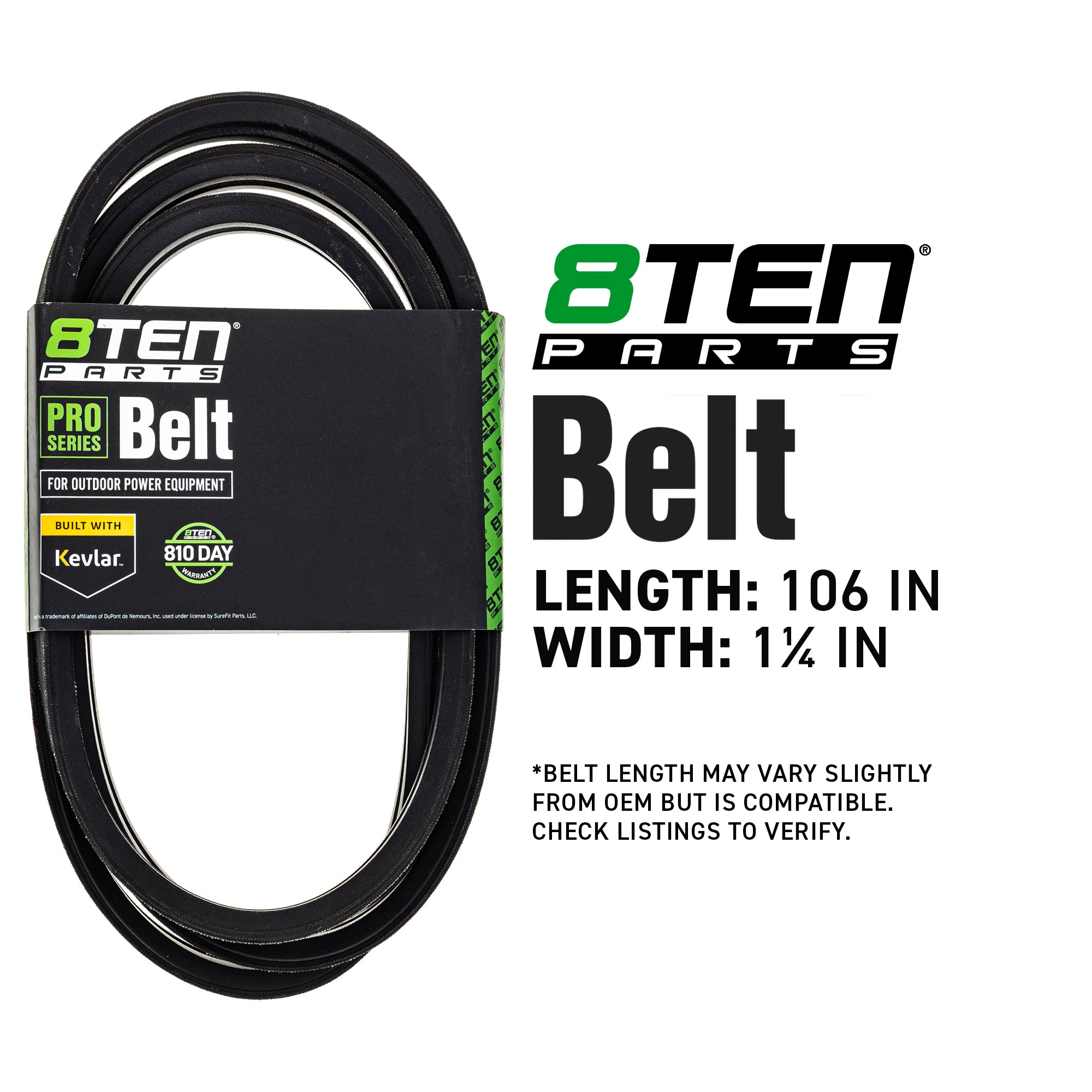8TEN Deck Belt K5700-34712 K5700-34710 K5345-34710
