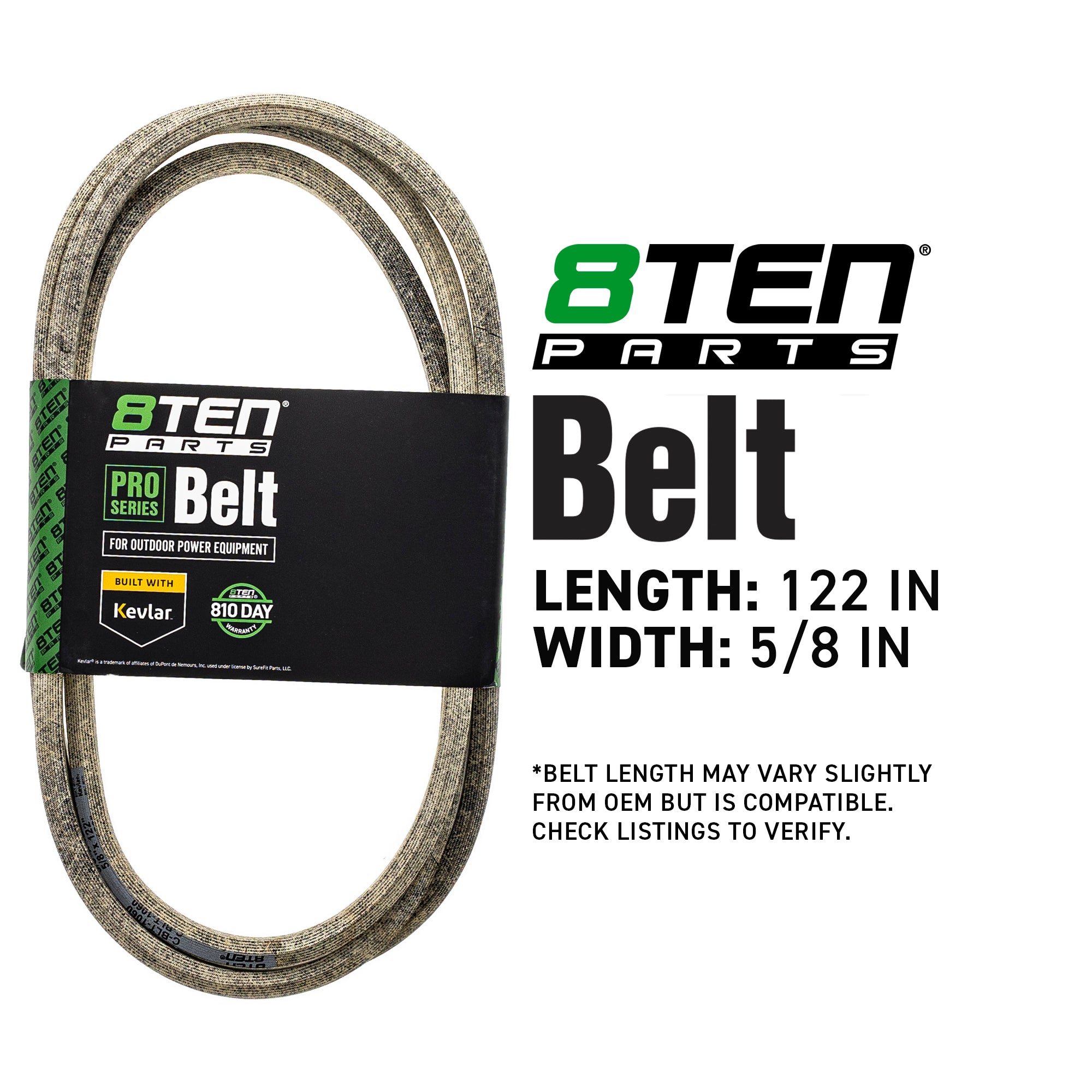 8TEN Belt with Kevlar® M163990 M141627 M112269 7200026