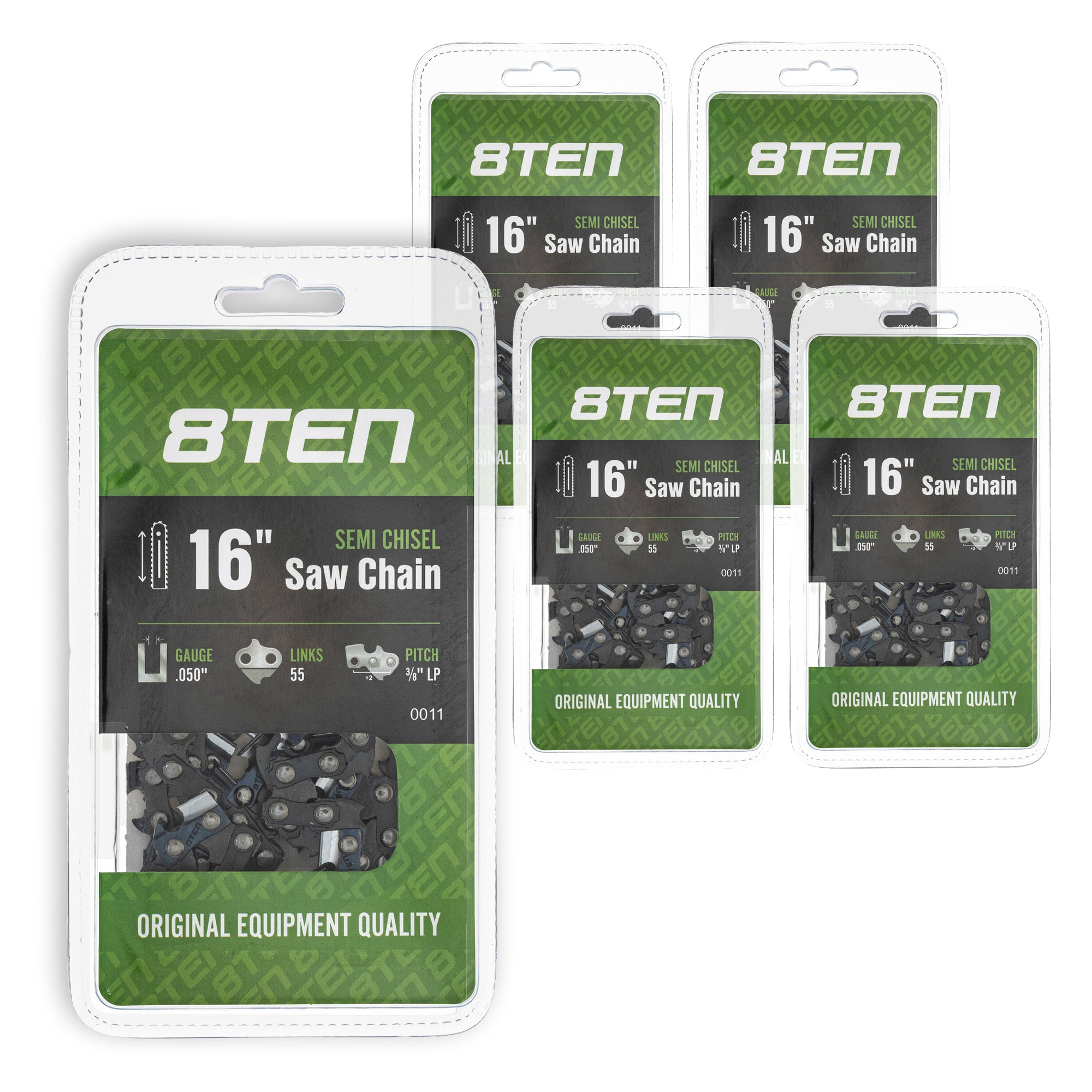 Chainsaw Chain 16 Inch .050 3/8 55DL 5-Pack for zOTHER Windsor Stens Oregon Husqvarna 8TEN 810-CCC2233H