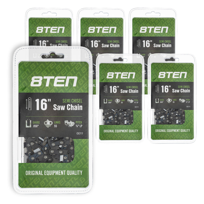 Chainsaw Chain 16 Inch .050 3/8 55DL 6-Pack for zOTHER Windsor Stens Oregon Husqvarna 8TEN 810-CCC2233H