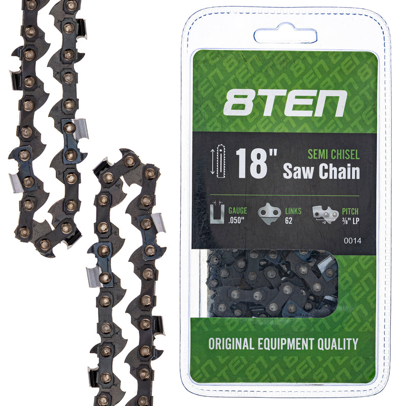 Chainsaw Chain 18 Inch .050 3/8 62DL for zOTHER Stens Oregon GB R50S-1PL62 N1C-62E 8TEN 810-CCC2236H