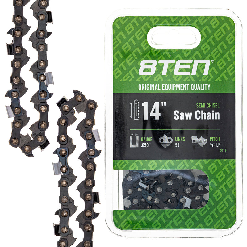 Chainsaw Chain 14 Inch .050 3/8 LP 52DL for zOTHER Windsor Stens Oregon Homelite Carlton 8TEN 810-CCC2238H