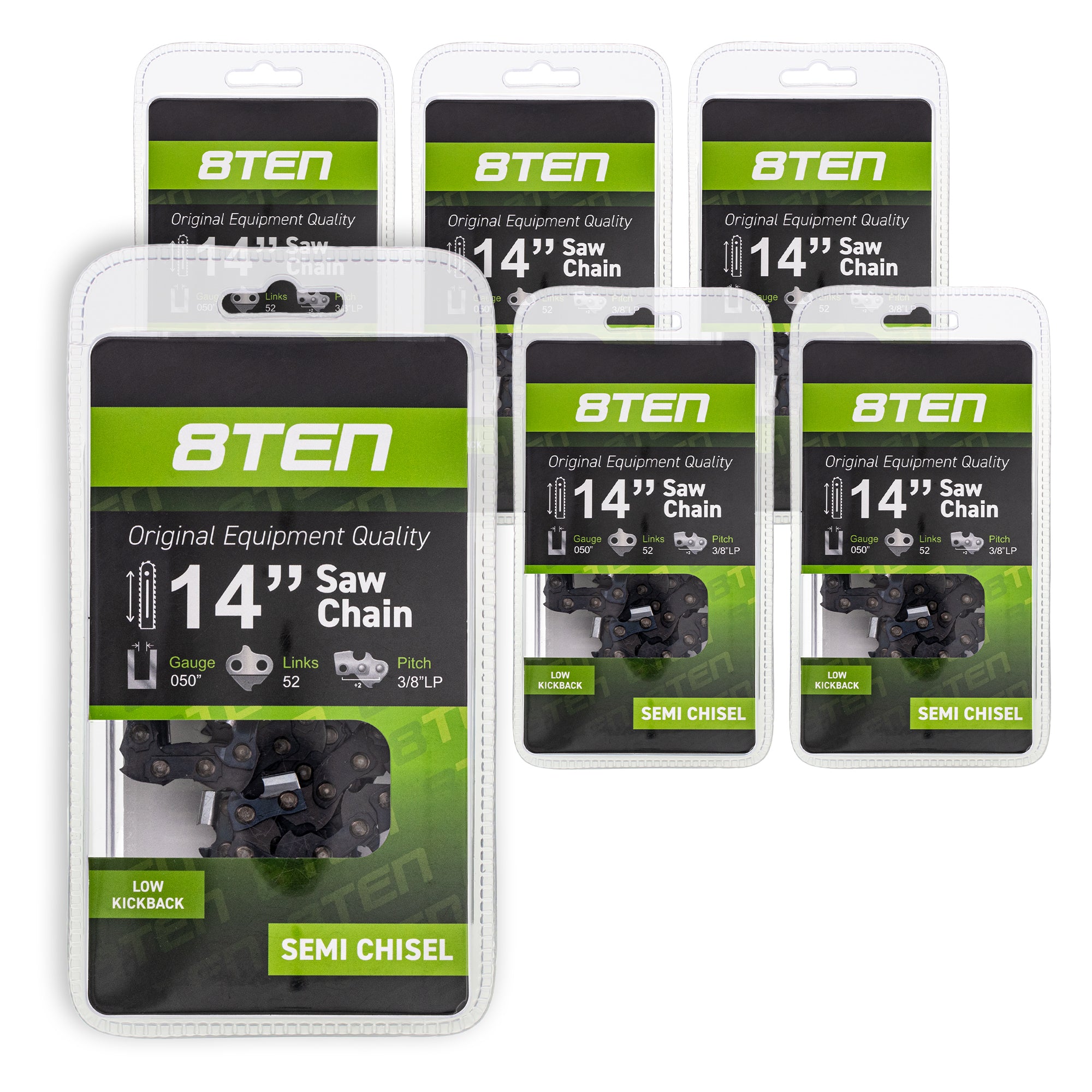 Chainsaw Chain 14 Inch .050 3/8 LP 52DL 6-Pack for zOTHER Windsor Stens Oregon Husqvarna 8TEN 810-CCC2238H