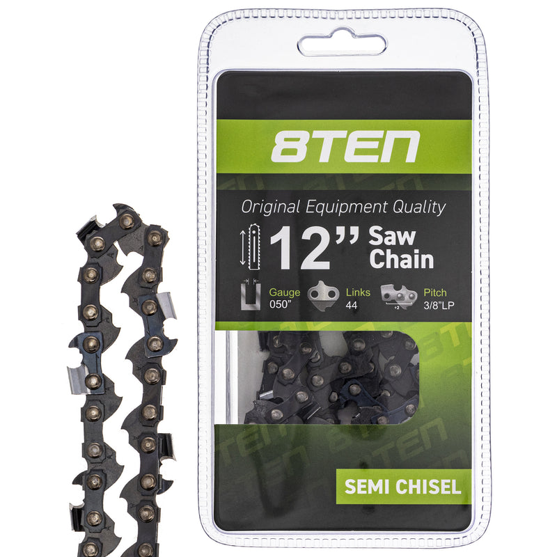Chainsaw Chain 12 Inch .050 3/8 44DL for zOTHER Windsor Stens Oregon GB Carlton R50S-1PL44 8TEN 810-CCC2239H
