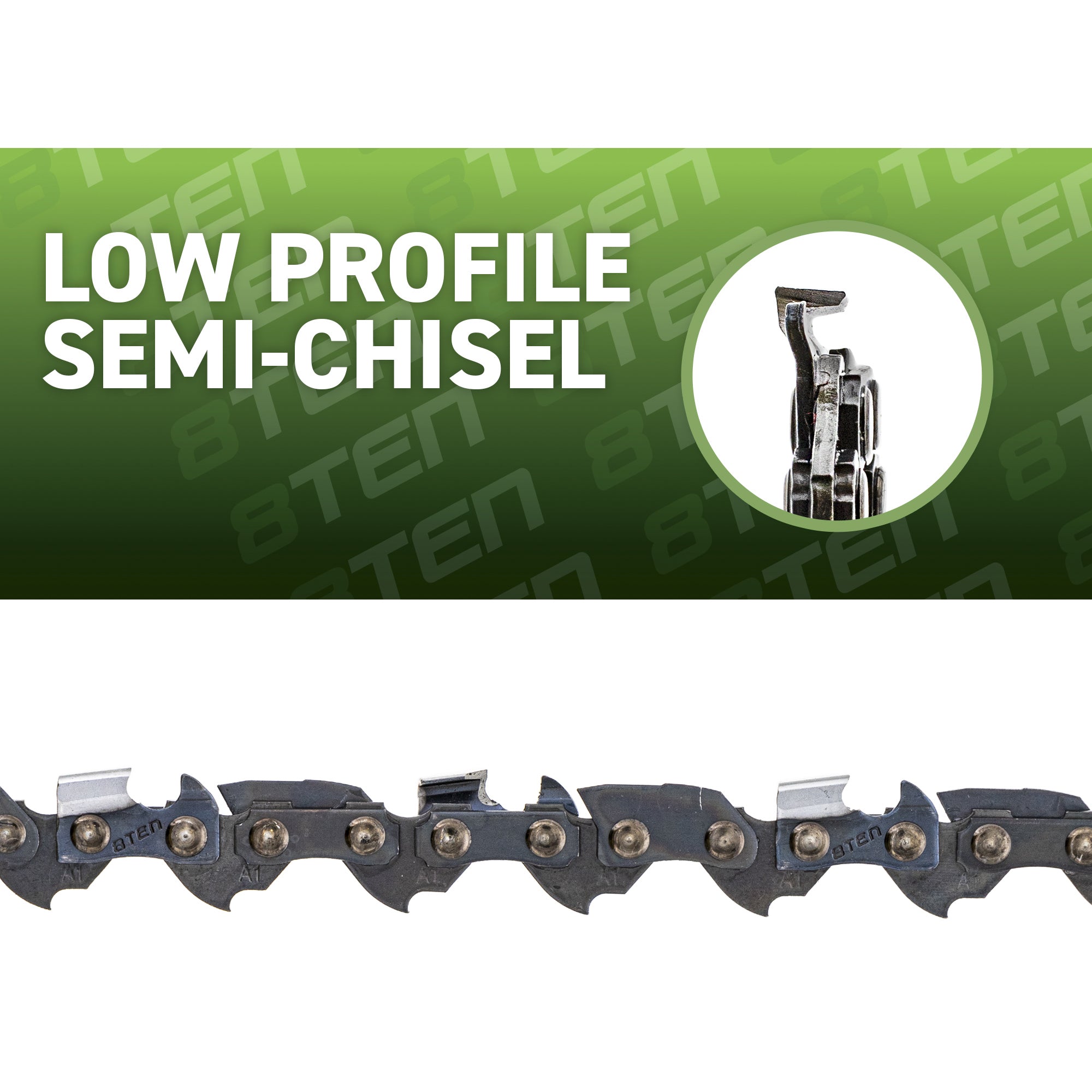 Chainsaw Chain 12 Inch .050 3/8 44DL For Echo | 8TEN
