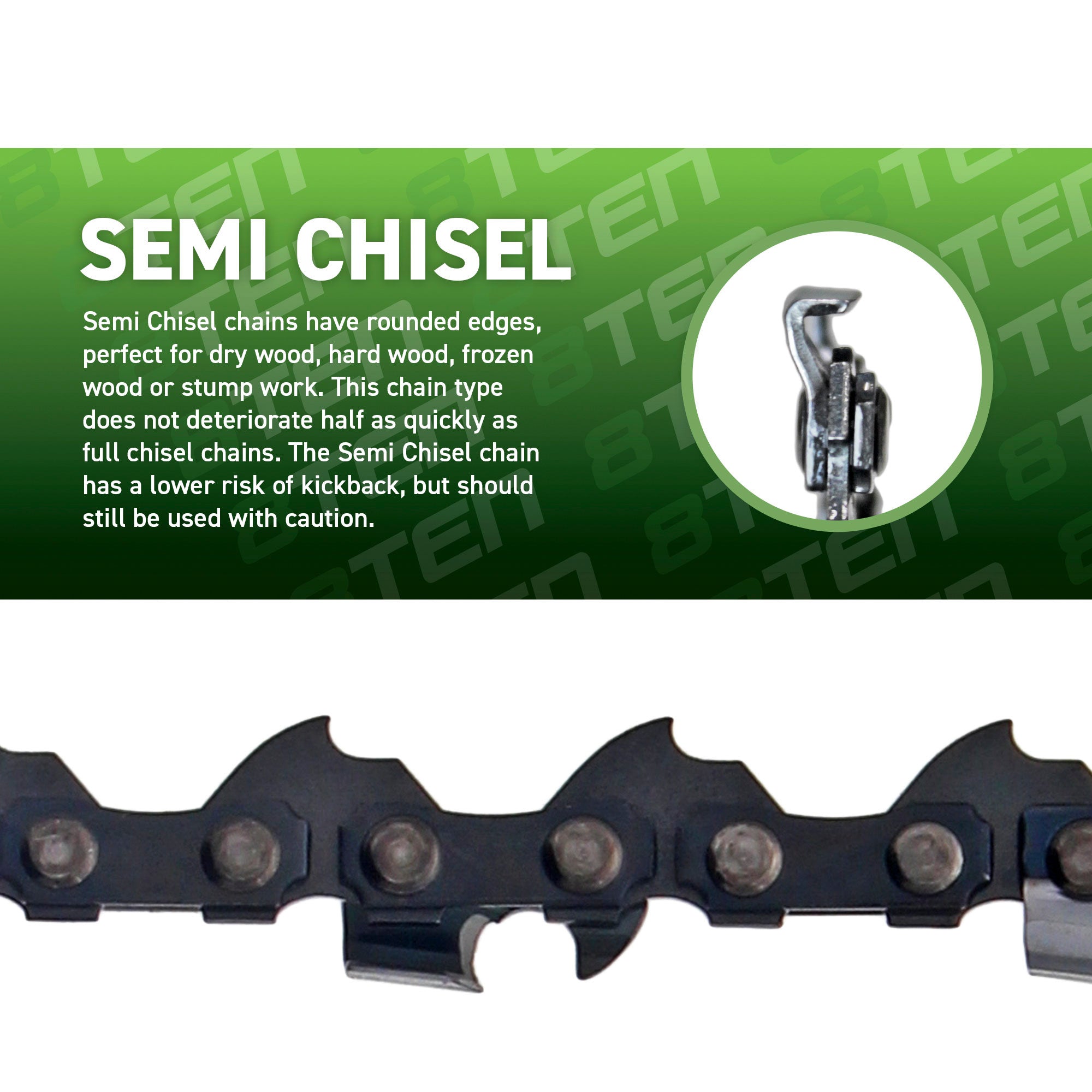 Chainsaw Chain 16 Inch .050 3/8 56DL For Poulan | 8TEN