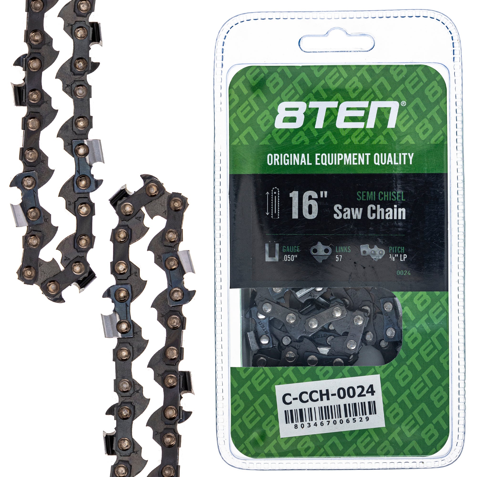 Chainsaw Chain 16 Inch .050 3/8 57DL For Echo | 8TEN