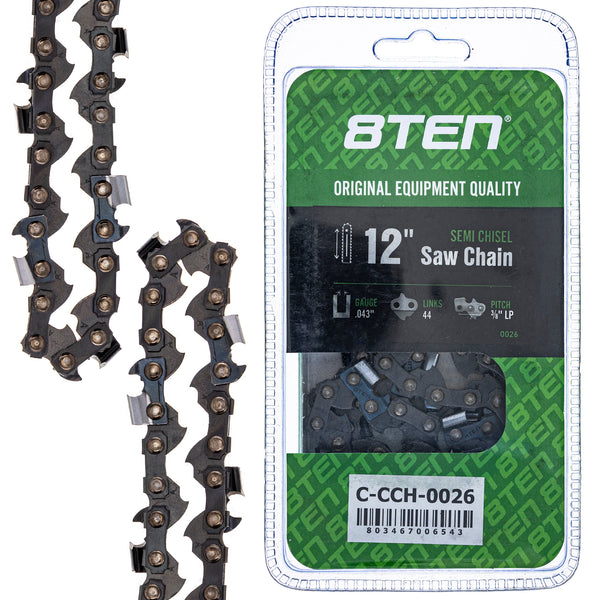 Chainsaw Chain .043 3/8 44DL For Echo 90PX44CQ | 8TEN