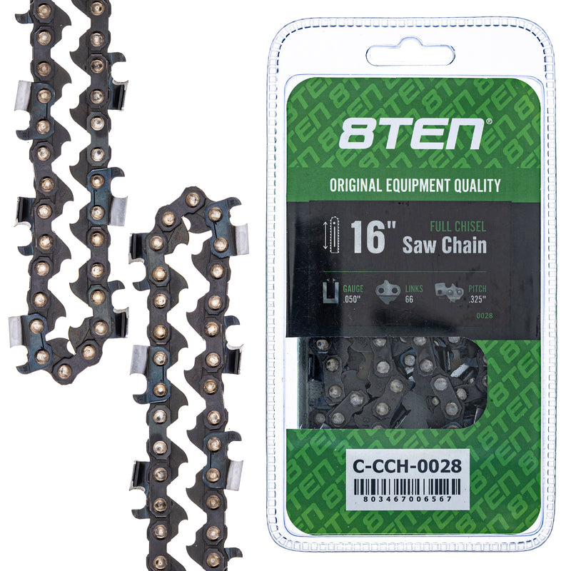 Chainsaw Chain 16 Inch .050 .325 66DL for zOTHER Windsor Stens Oregon GB Carlton K1L-66E 8TEN 810-CCC2240H