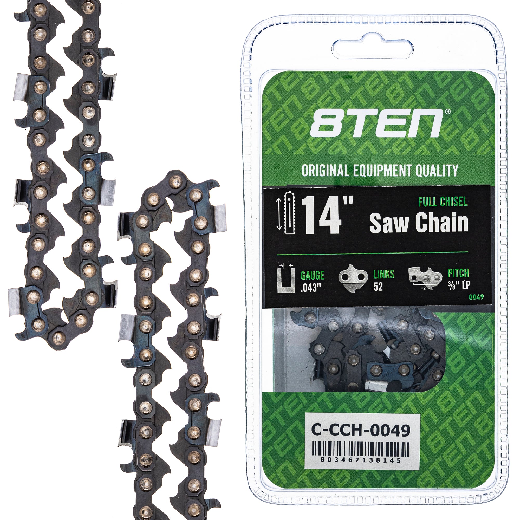 Chainsaw Chain 14 Inch .043 3/8 LP 52DL for zOTHER Champion XCU04 XCU03 T536 EA3501S 8TEN 810-CCC2261H