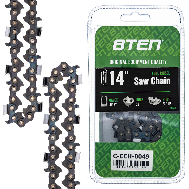 Chainsaw Chain 14 Inch .043 3/8 LP 52DL for zOTHER Champion 8TEN 810-CCC2261H