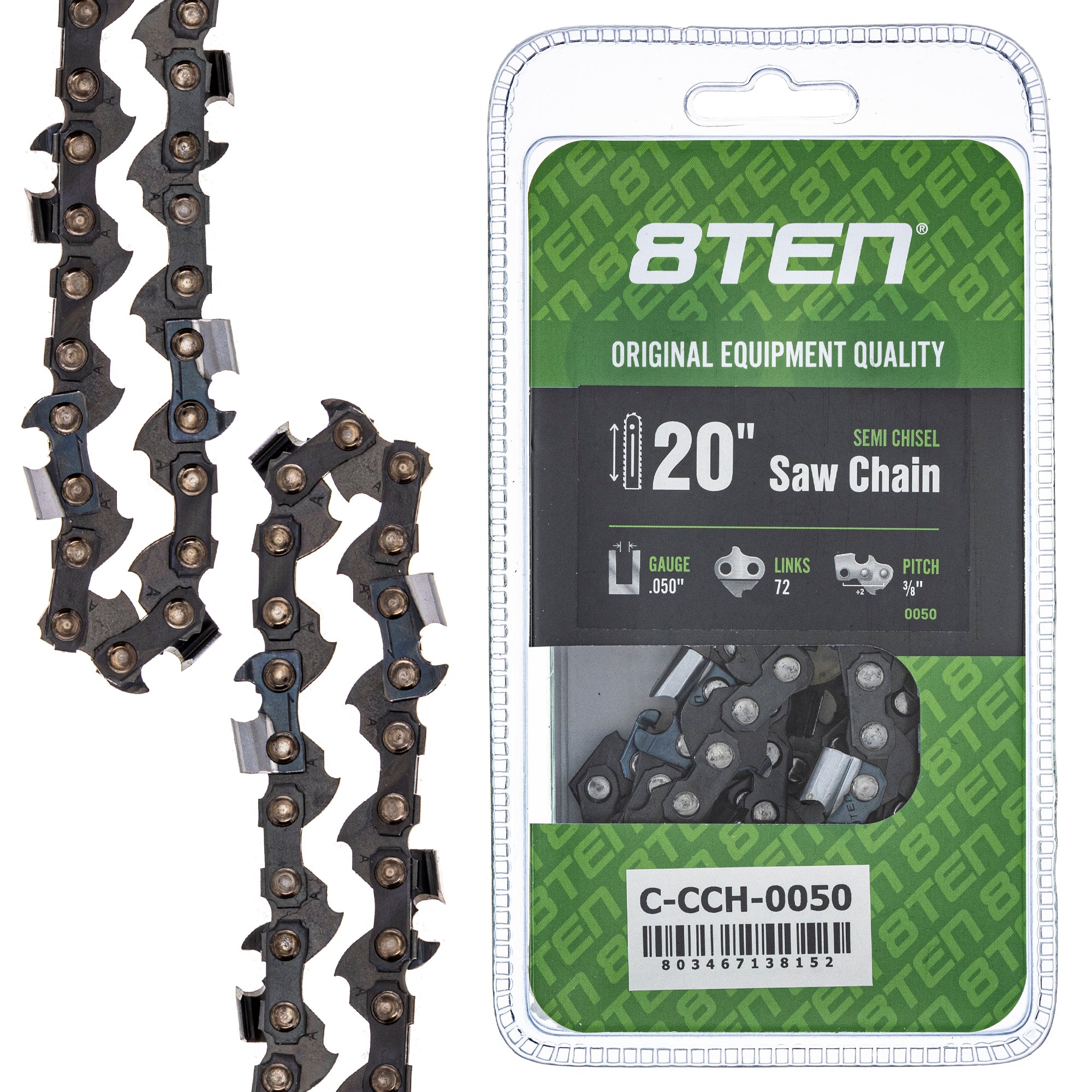 Chainsaw Chain 20 Inch .050 3/8 72DL for zOTHER Ref No Oregon Husqvarna Poulan Craftsman 8TEN 810-CCC2272H