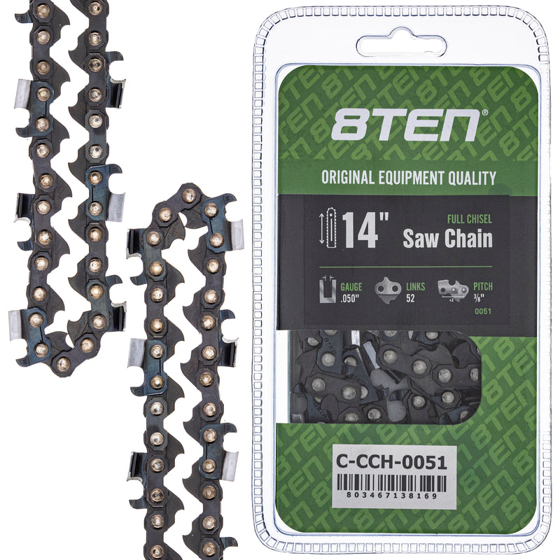 Chainsaw Chain 14 Inch .050 3/8 52DL for zOTHER Stens Oregon Ref. Oregon Husqvarna Poulan 8TEN 810-CCC2273H