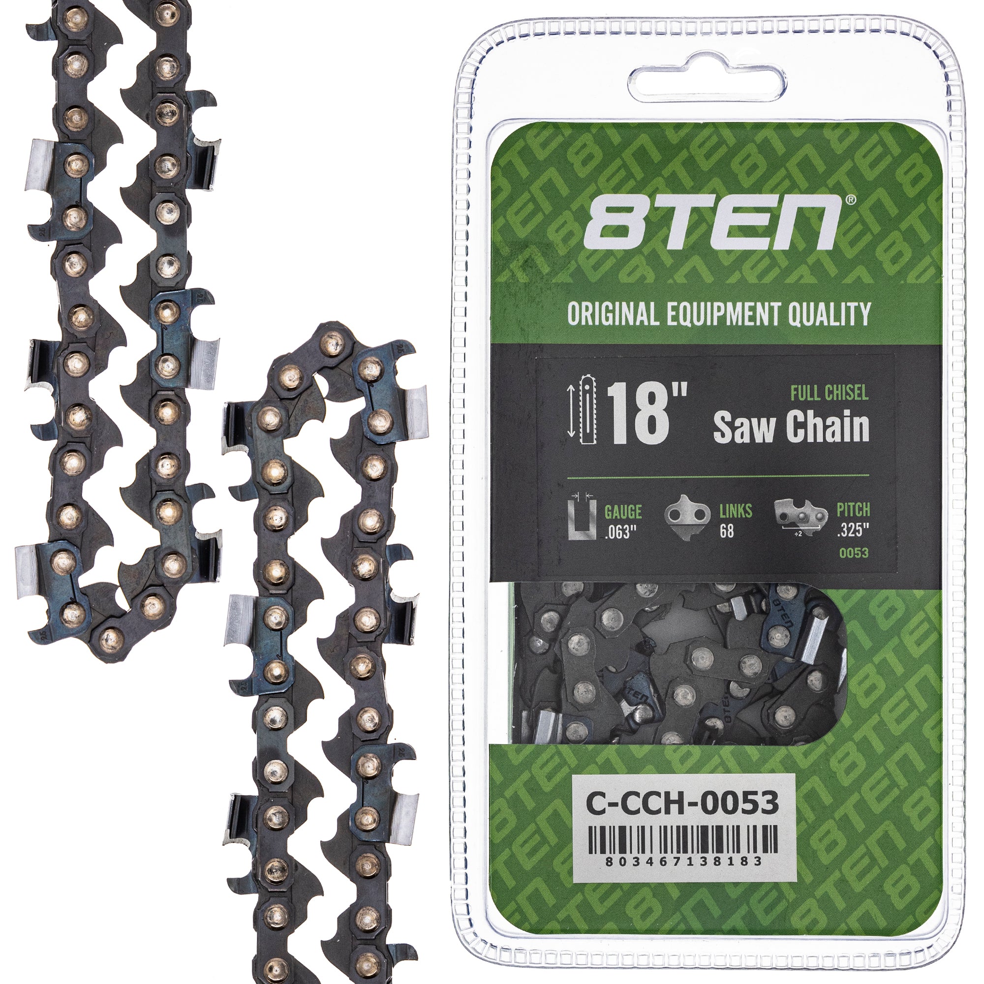 Chainsaw Chain 18 Inch .063 .325 68DL for zOTHER Stens Oregon MS 25 070 025 8TEN 810-CCC2275H
