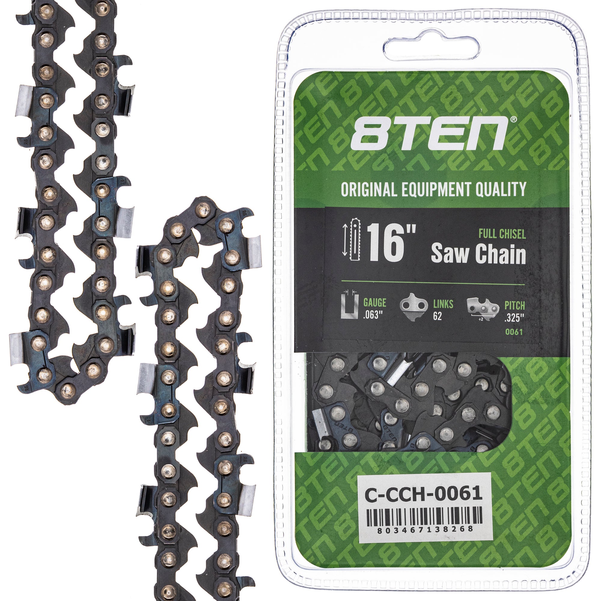 Chainsaw Chain 16 Inch .063 .325 62DL for zOTHER Oregon MS 25 070 025 8TEN 810-CCC2283H