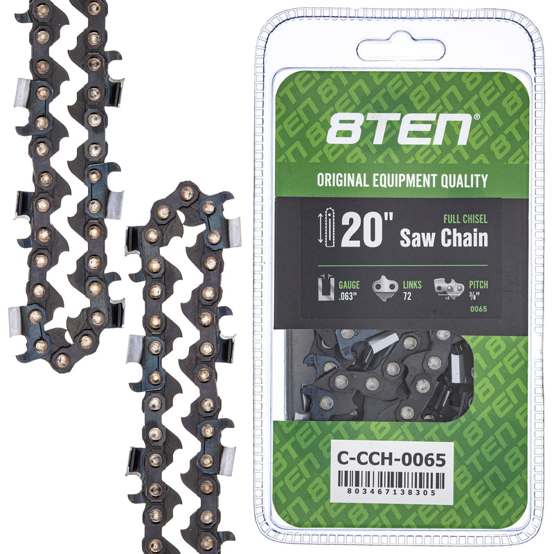 Chainsaw Chain 20 Inch .063 3/8 72DL for zOTHER Oregon 8TEN 810-CCC2287H