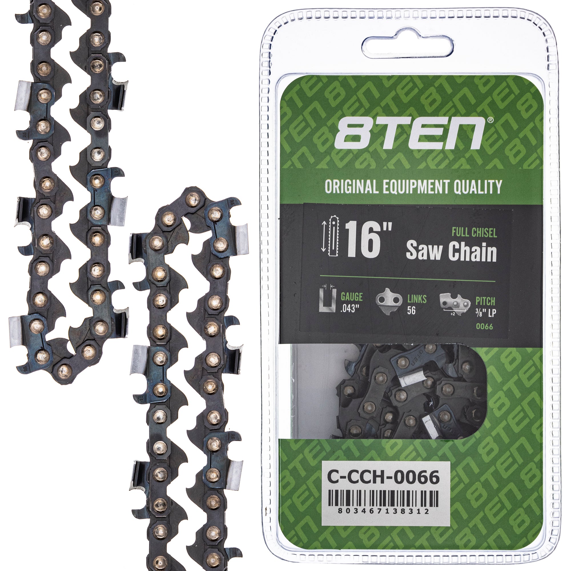 Chainsaw Chain 16 Inch .043 3/8 LP 56DL for zOTHER Oregon XCU04 XCU03 UC4551A UC4550A 8TEN 810-CCC2288H