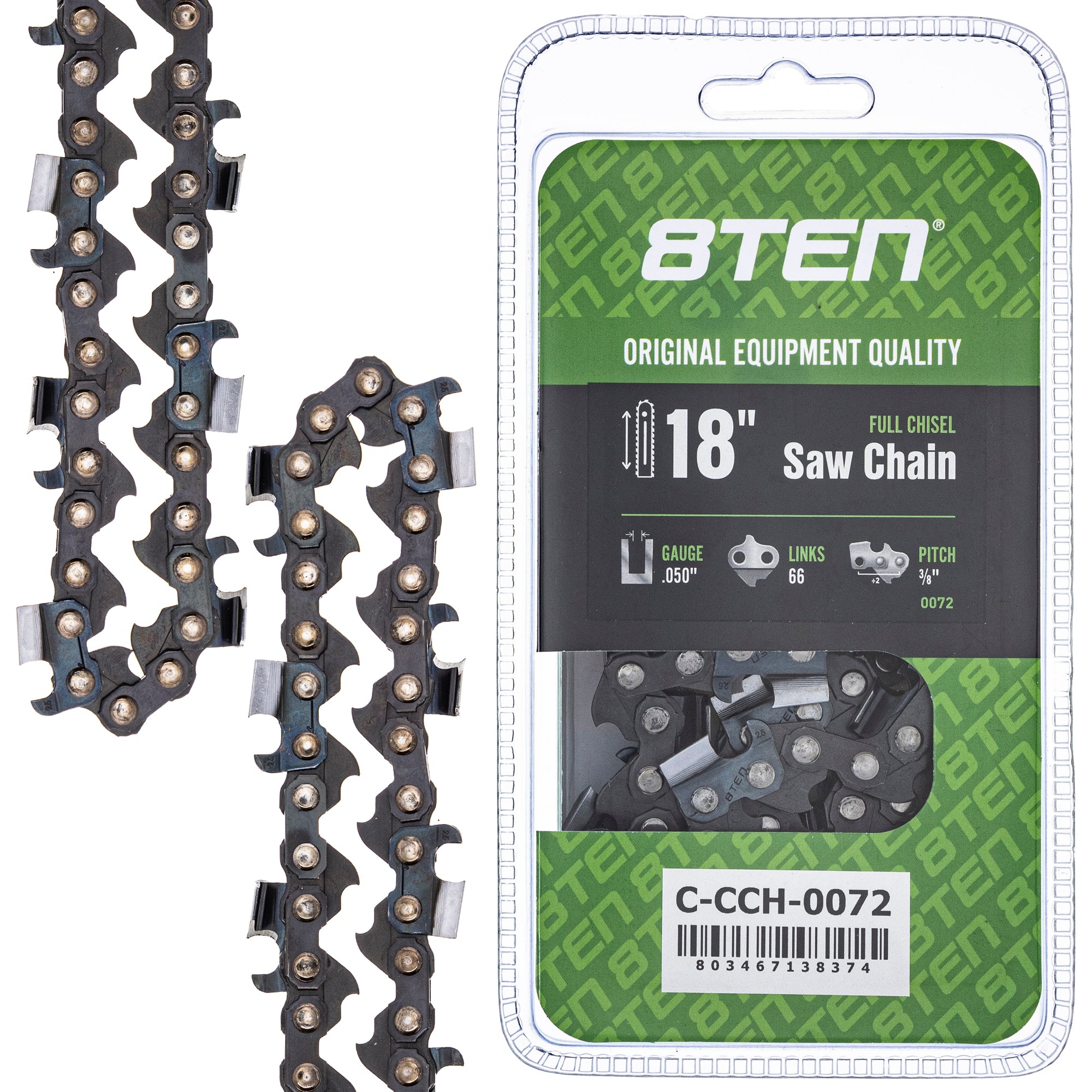 Chainsaw Chain 18 Inch .050 3/8 66DL for zOTHER Ref No Oregon Echo Shindaiwa Bear Cat MS E 8TEN 810-CCC2294H