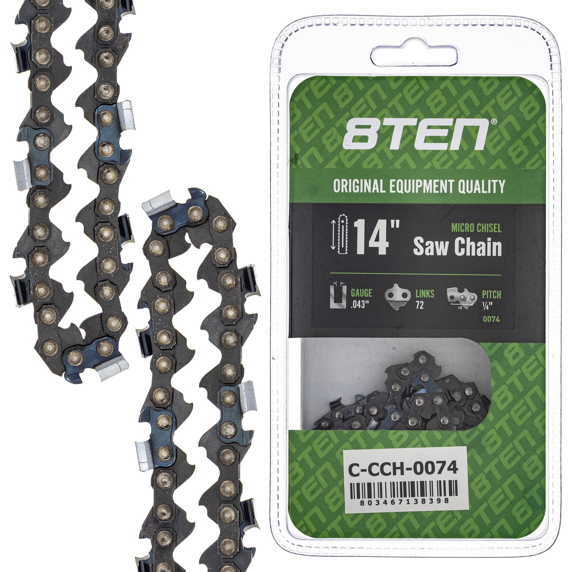 Chainsaw Chain 14 Inch .043 1/4 72DL for zOTHER MSA 14 8TEN 810-CCC2296H