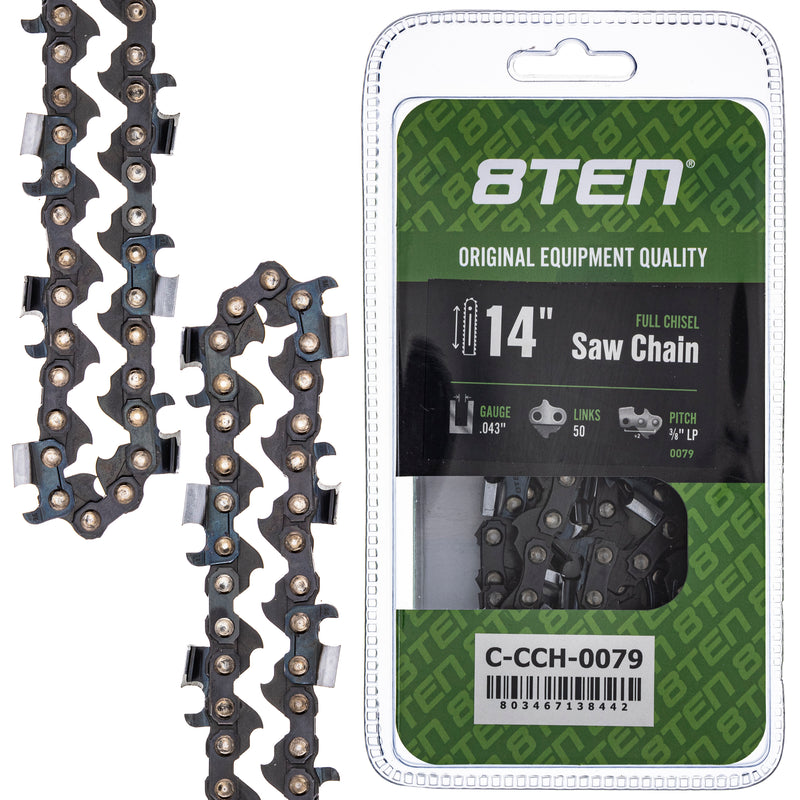 Chainsaw Chain 14 Inch .043 3/8 LP 50DL for zOTHER Stens Oregon 8TEN 810-CCC2291H