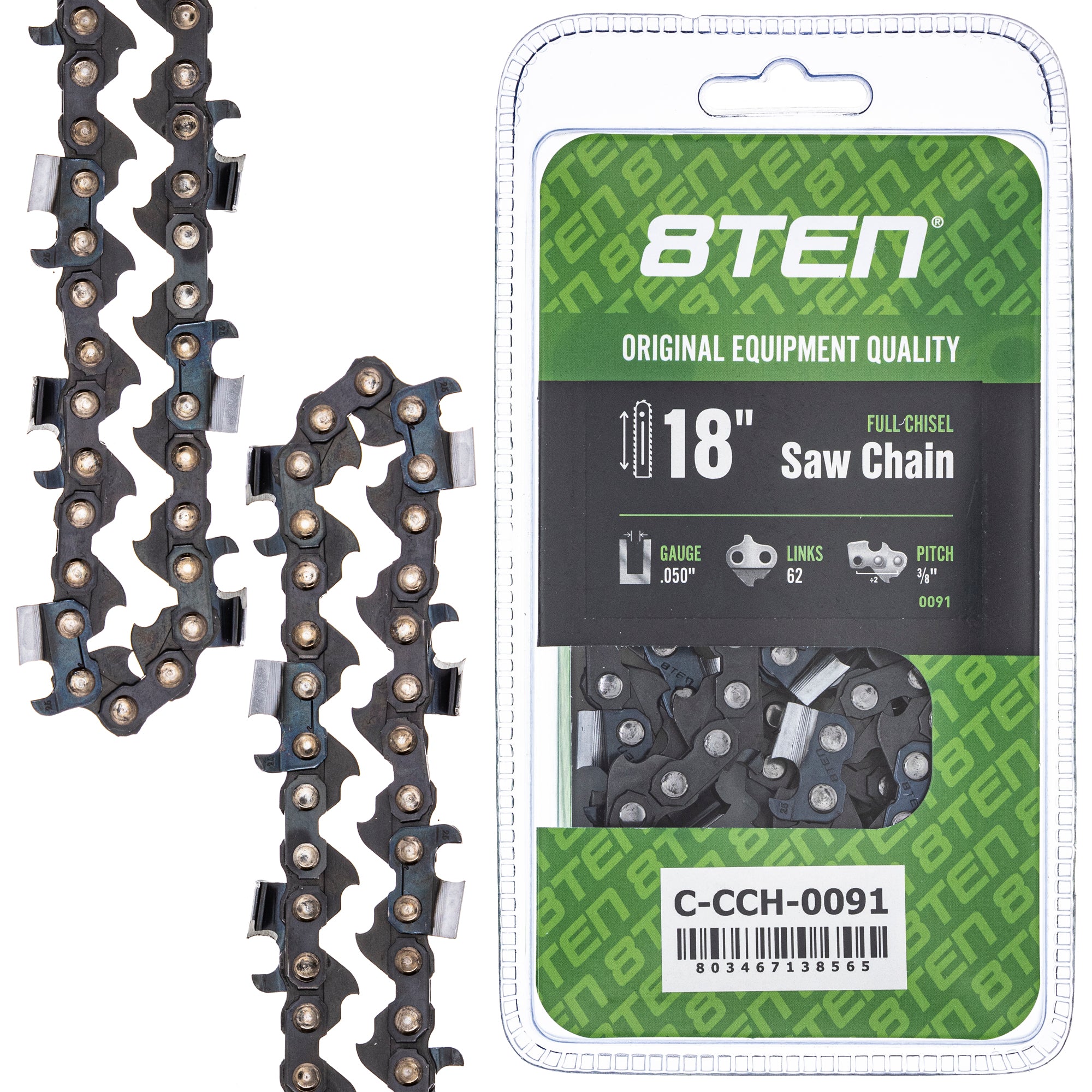 Chainsaw Chain 18 Inch .050 3/8 62DL for zOTHER Stens Oregon Ref. Oregon Echo Shindaiwa 8TEN 810-CCC2213H