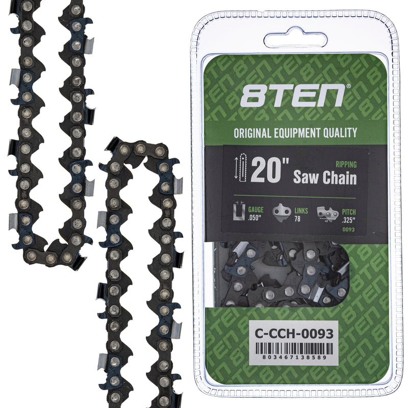 Chainsaw Chain 20 Inch .050 .325 78DL for zOTHER Stens Ref No Oregon Echo Shindaiwa Bear 8TEN 810-CCC2215H