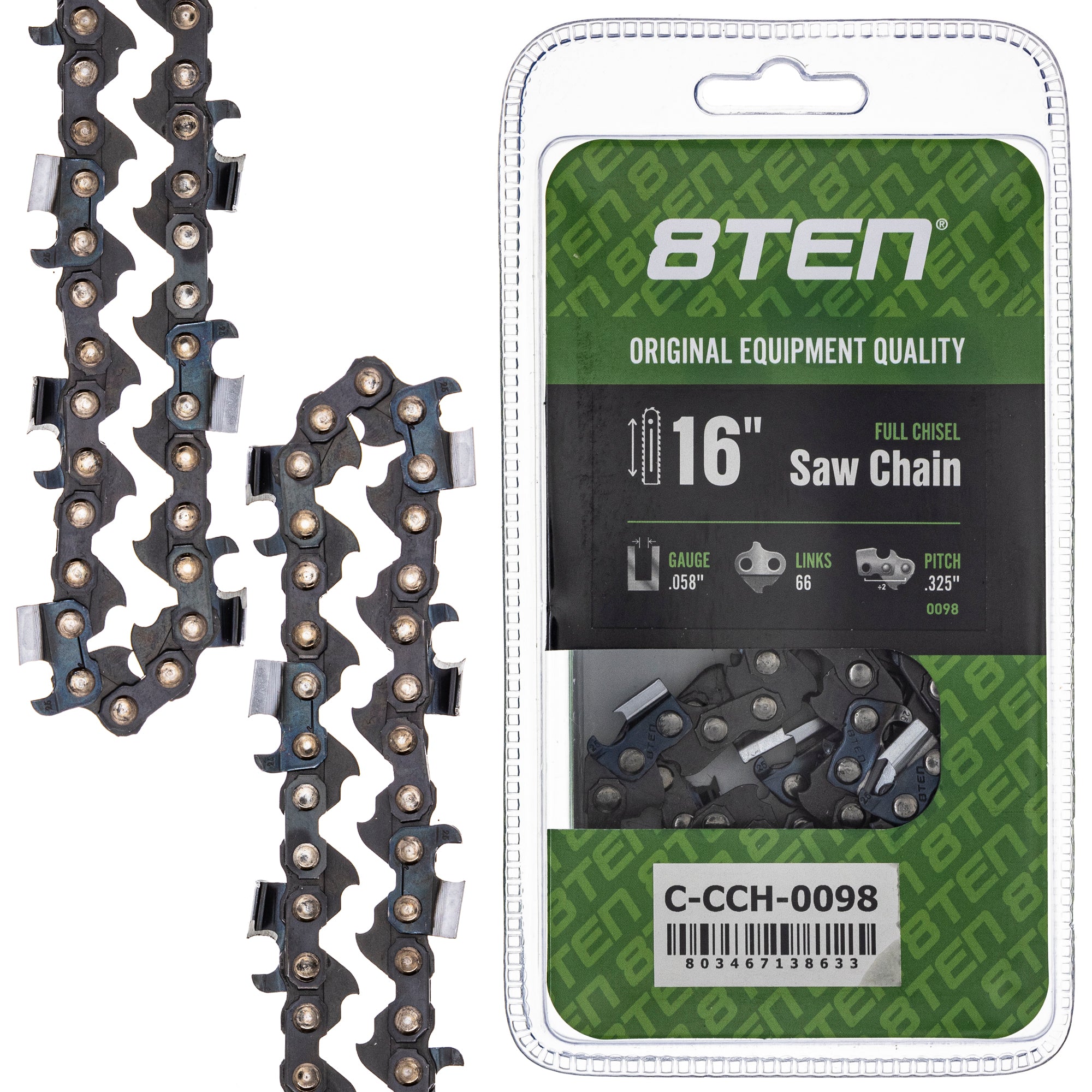 Chainsaw Chain 16 Inch .058 .325 66DL for zOTHER Oregon PS 654 652 651SP 8TEN 810-CCC2210H