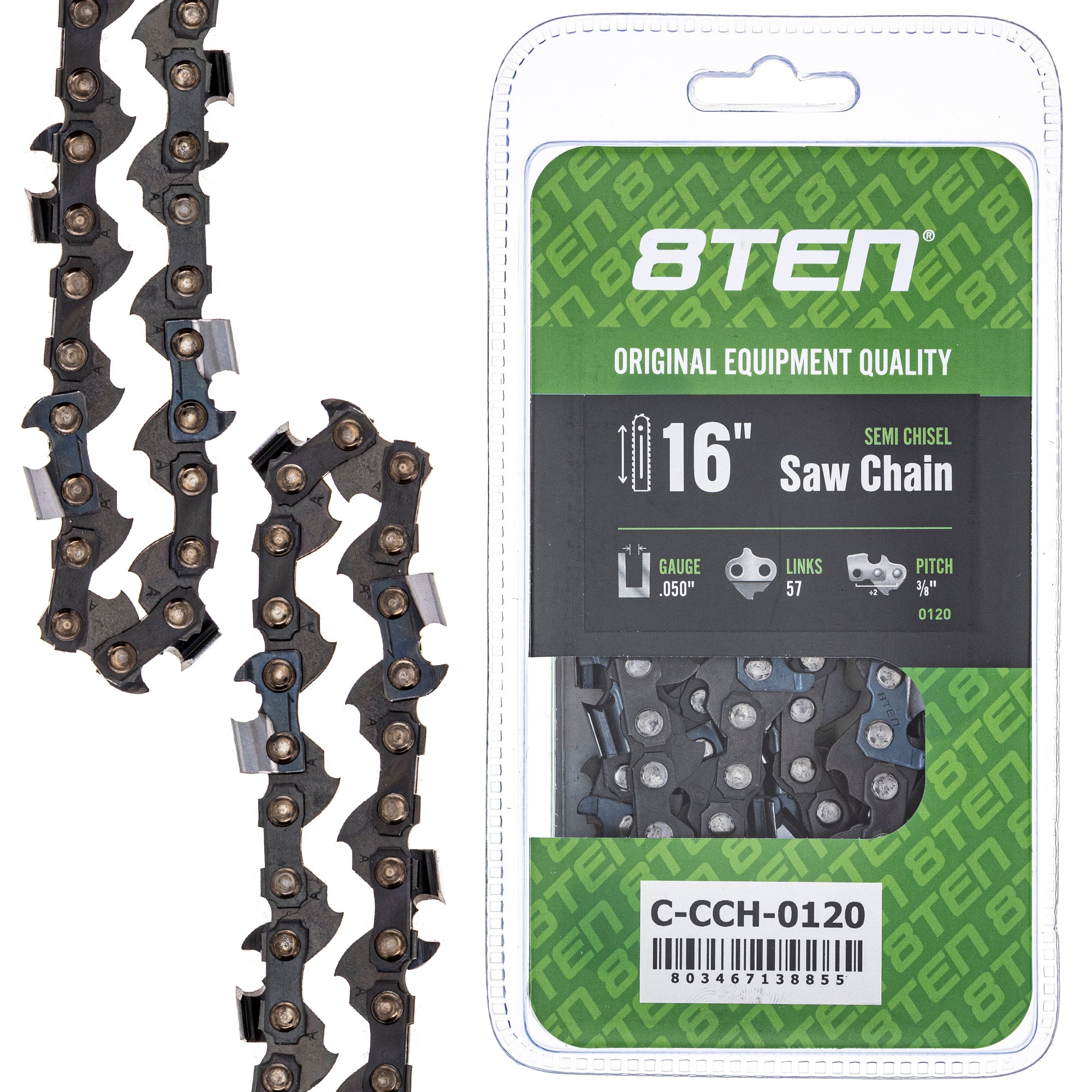 Chainsaw Chain 16 Inch .050 3/8 57DL for zOTHER Oregon Echo Shindaiwa Bear Cat CS-4010 8TEN 810-CCC2342H