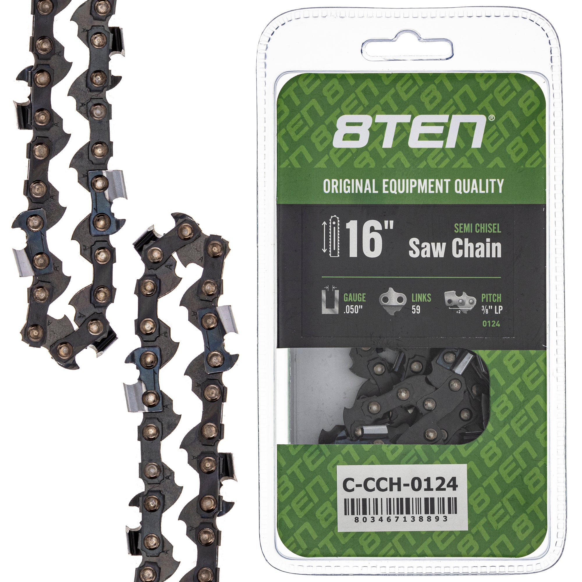 Chainsaw Chain 16 Inch .050 3/8 LP 59DL for zOTHER Oregon Ref. XL XEL VI Super 8TEN 810-CCC2346H