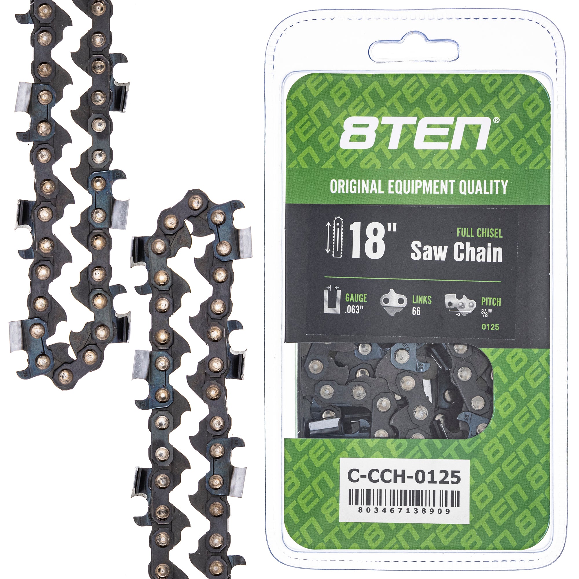 Chainsaw Chain 18 Inch .063 3/8 66DL for MSE MS E 066 8TEN 810-CCC2347H