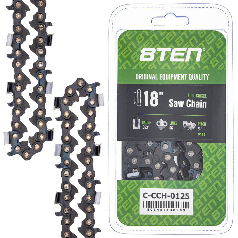 Chainsaw Chain 18 Inch .063 3/8 66DL for 8TEN 810-CCC2347H