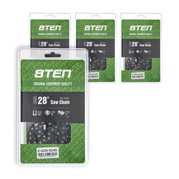 れん28サイズ Chainsaw Chain 28 Inch .063 3/8 92DL For 72EXL092G | 8TEN