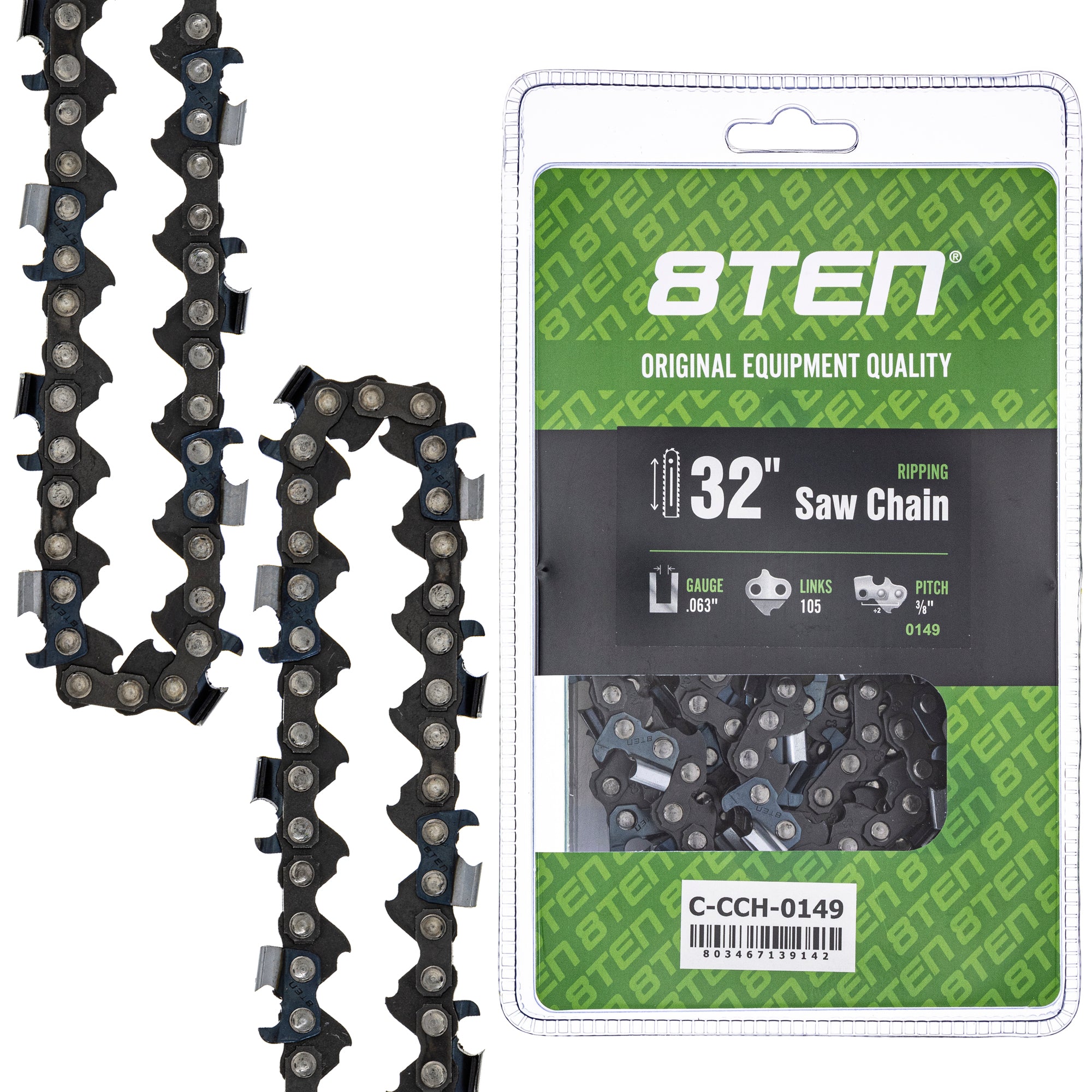 Chainsaw Chain 32 Inch .063 3/8 105DL for zOTHER Oregon XL VI Super PS 8TEN 810-CCC2361H