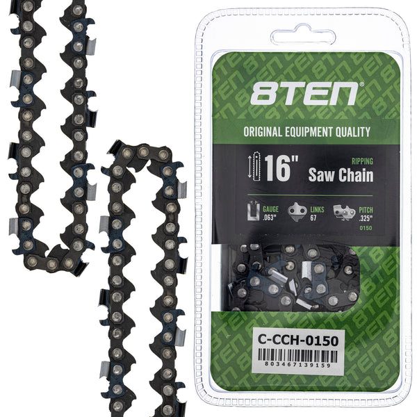 Chainsaw Chain 16 Inch .063 .325 67DL For 22LPX067G | 8TEN
