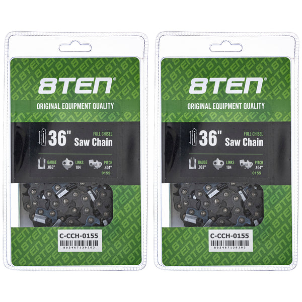 8ビット Chainsaw Chain 36 Inch .063 .404 104DL For Stihl | 8TEN