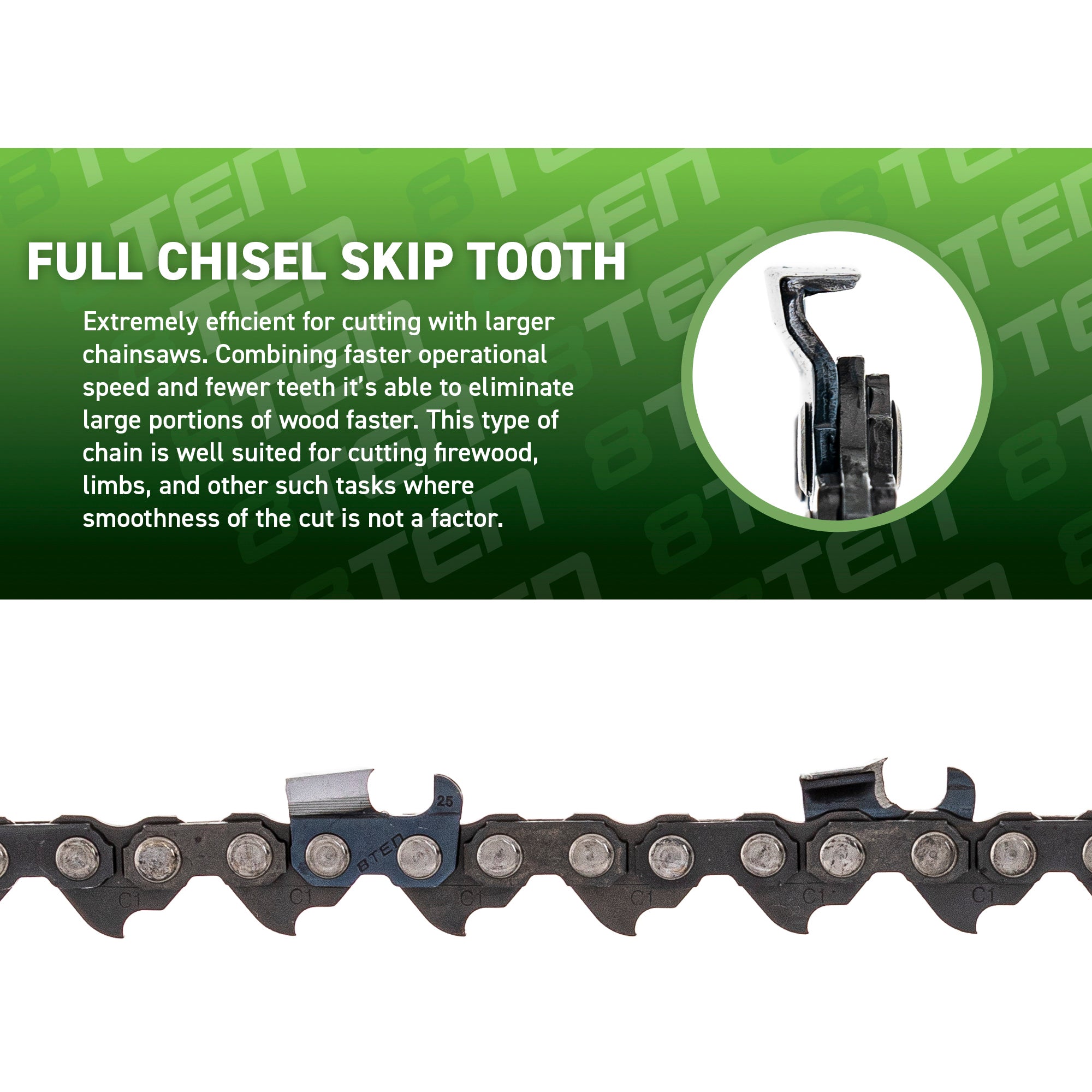 Chainsaw Chain 36 Inch .058 3/8 115DL For Husqvarna | 8TEN