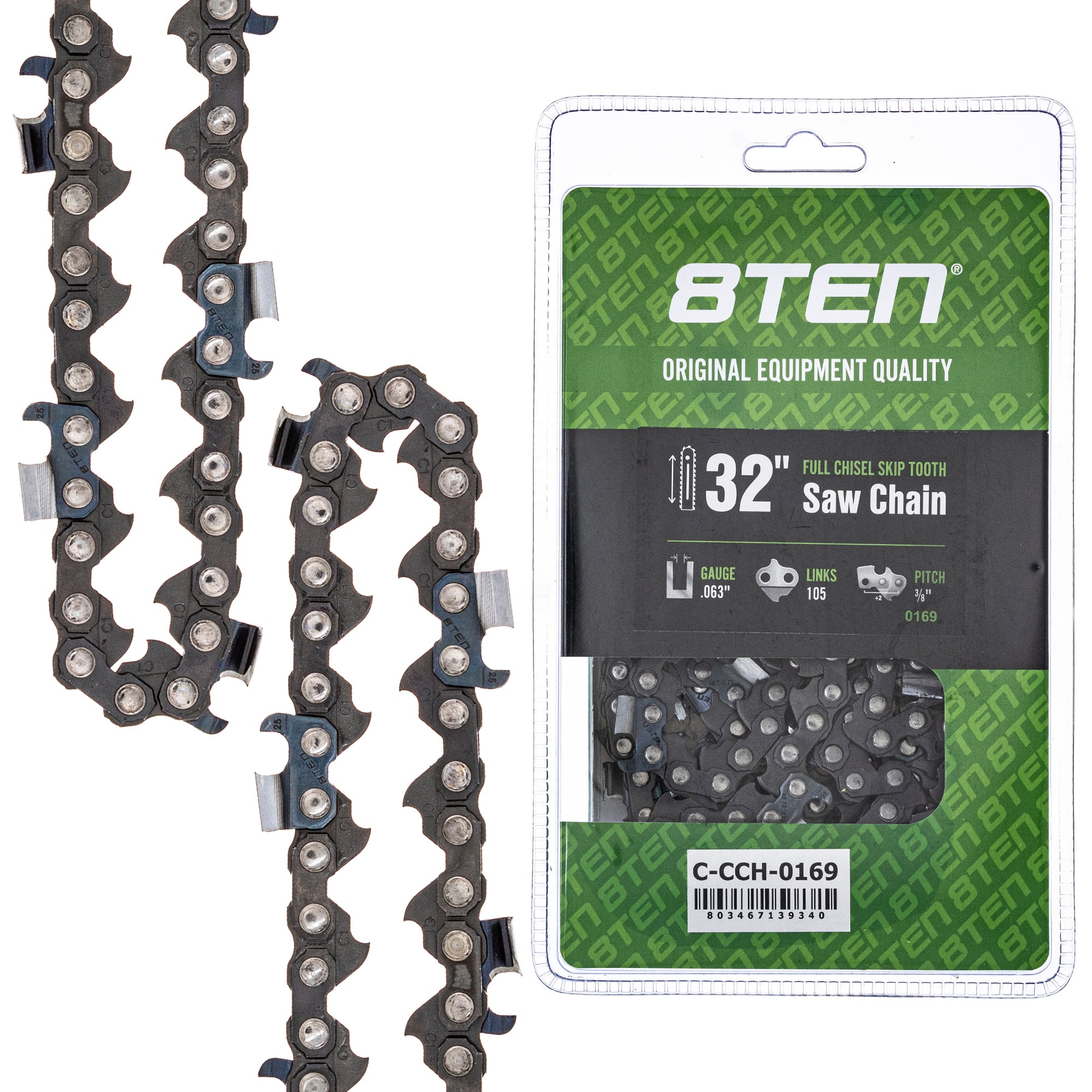 Chainsaw Chain 32 Inch .063 3/8 105DL for zOTHER Oregon XL VI Super PS 8TEN 810-CCC2381H