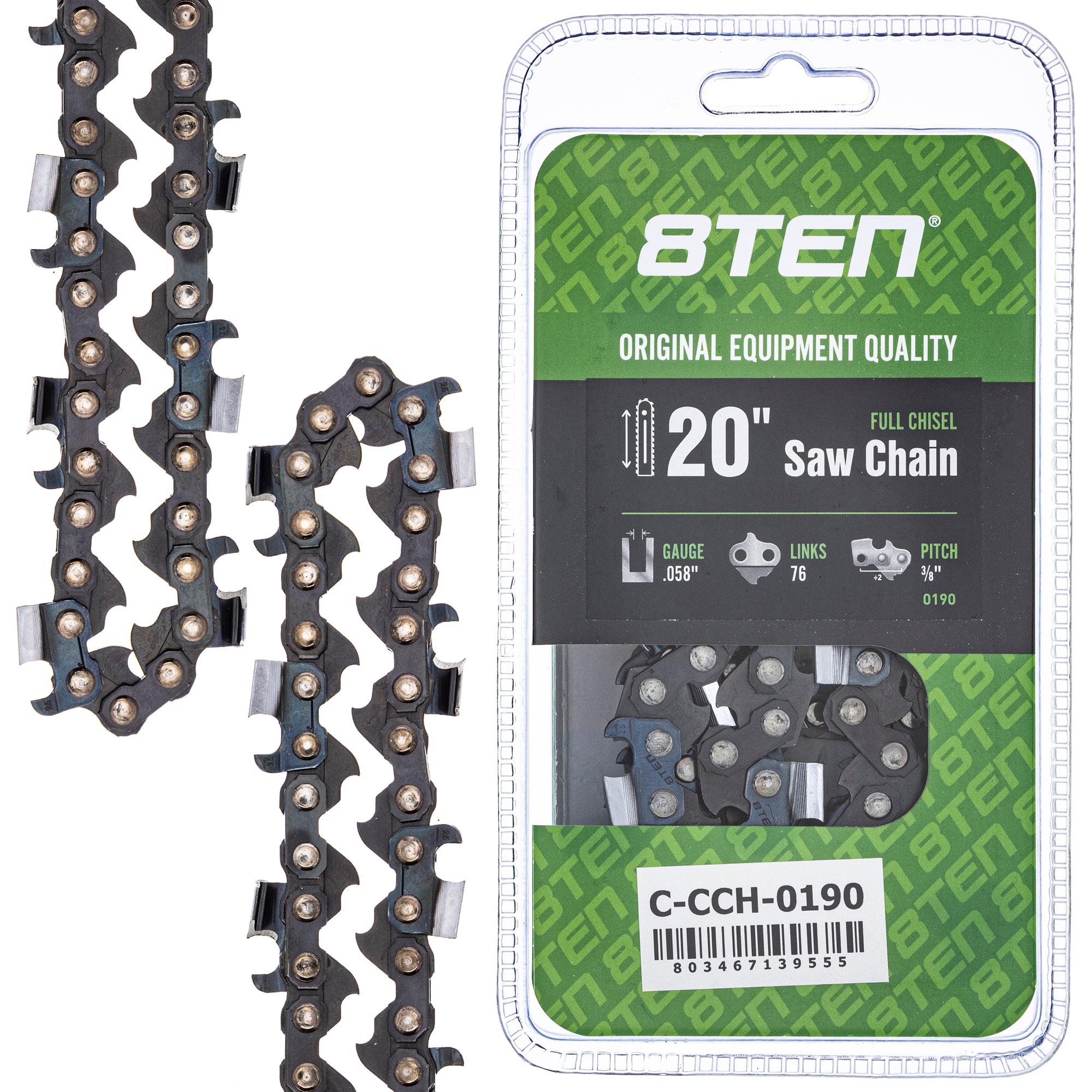 Chainsaw Chain 20 Inch .058 3/8 76DL for zOTHER Max 20 8TEN 810-CCC2312H