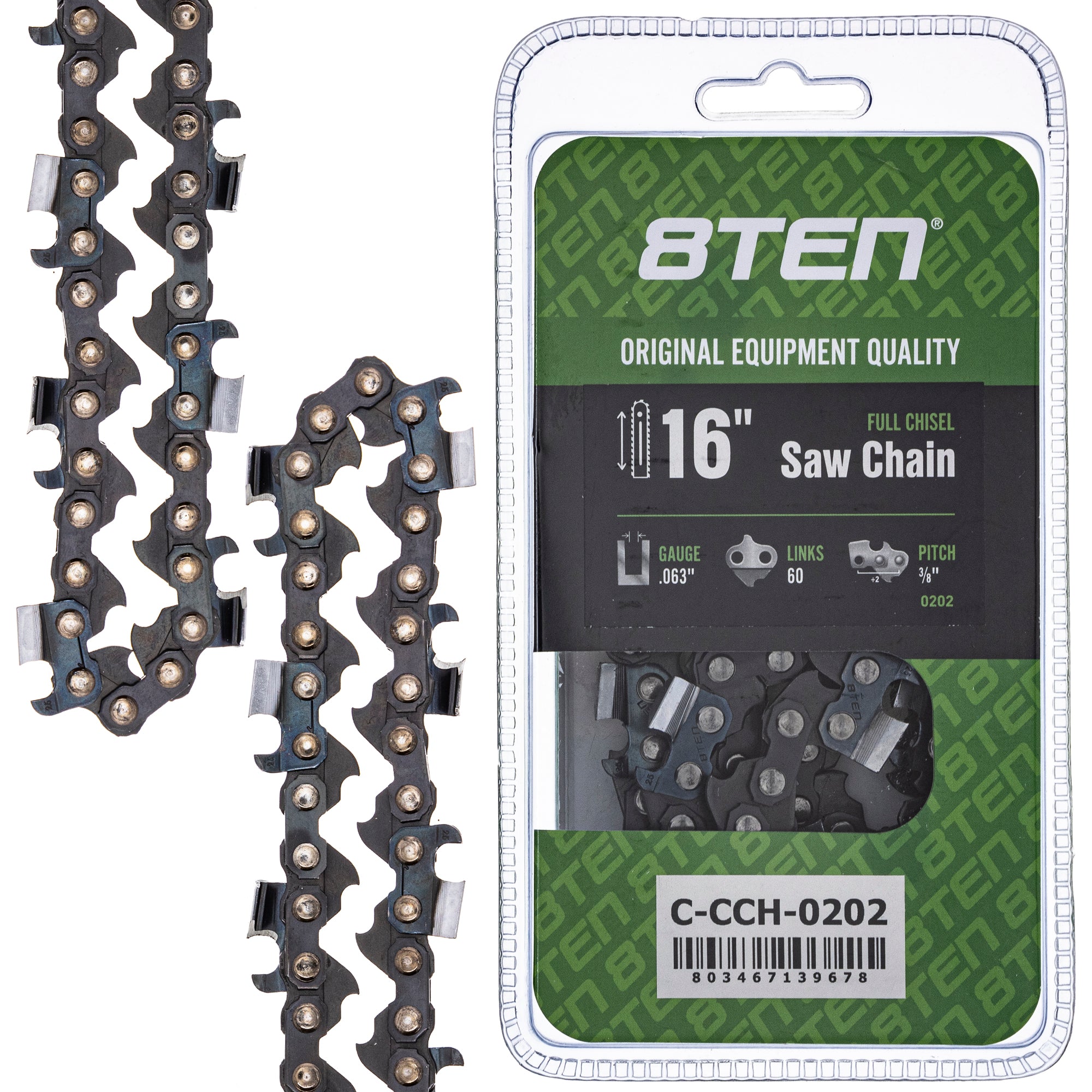 Chainsaw Chain 16 Inch .063 3/8 60DL for MSE MS E 066 8TEN 810-CCC2424H